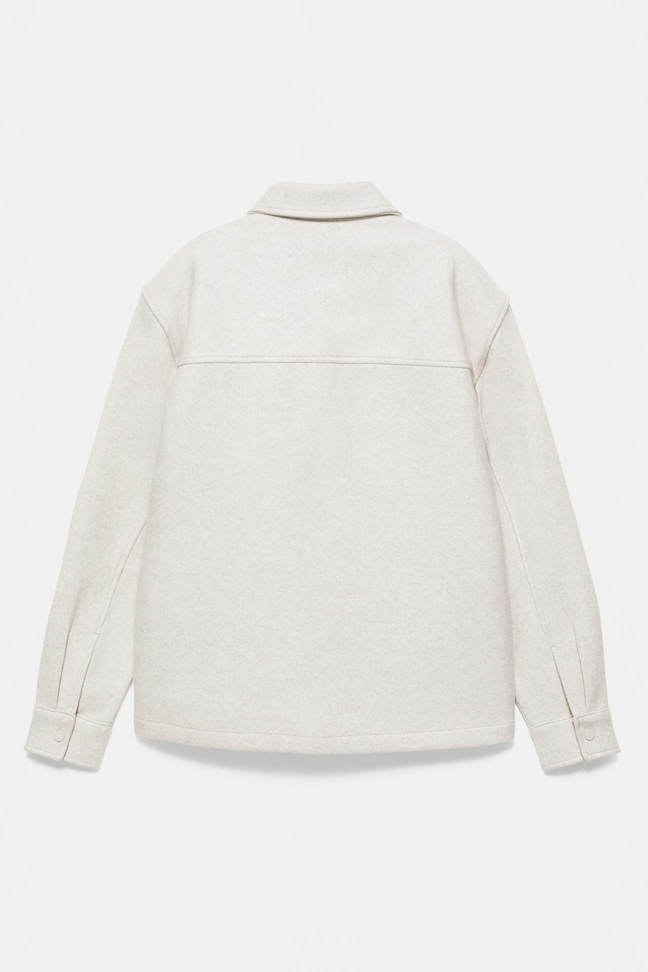 Long sleeve overshirt — Off white