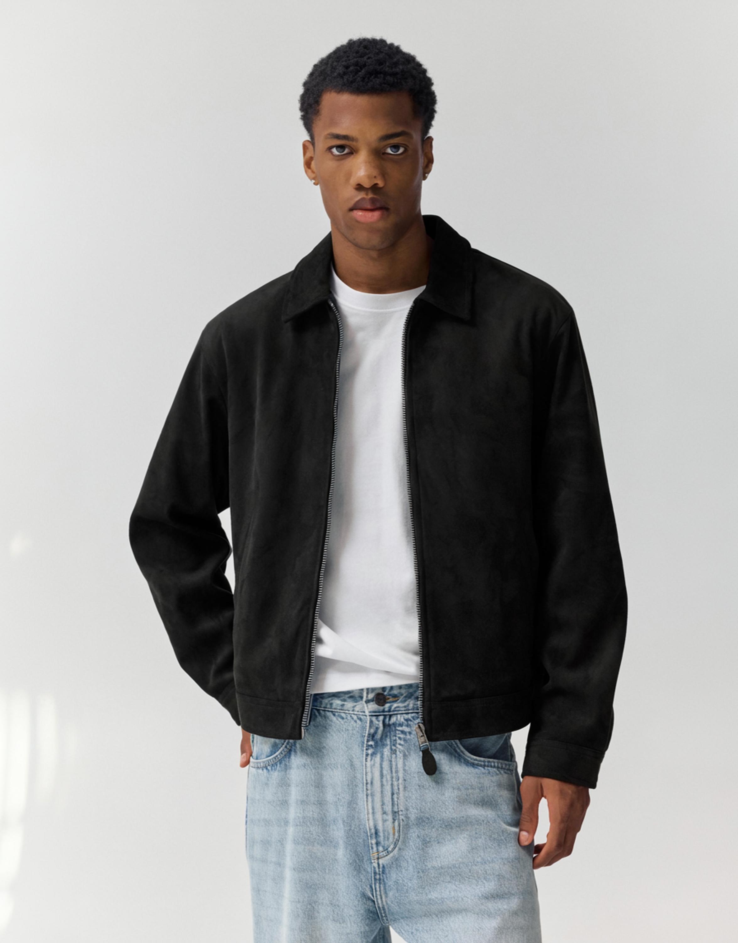 Suni süet ceket - Görsel 6