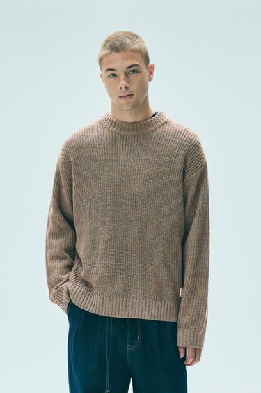 Twisted yarn knit jumper — Turquoise 2