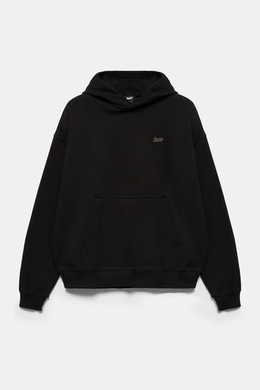 STWD logo boxy hoodie — Black 6