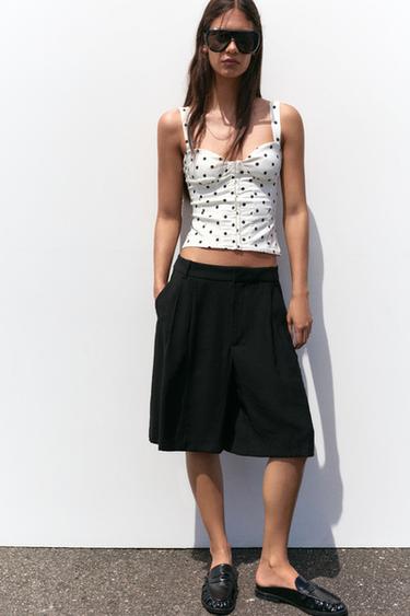 Strappy corsetry-inspired top — Print 1 4