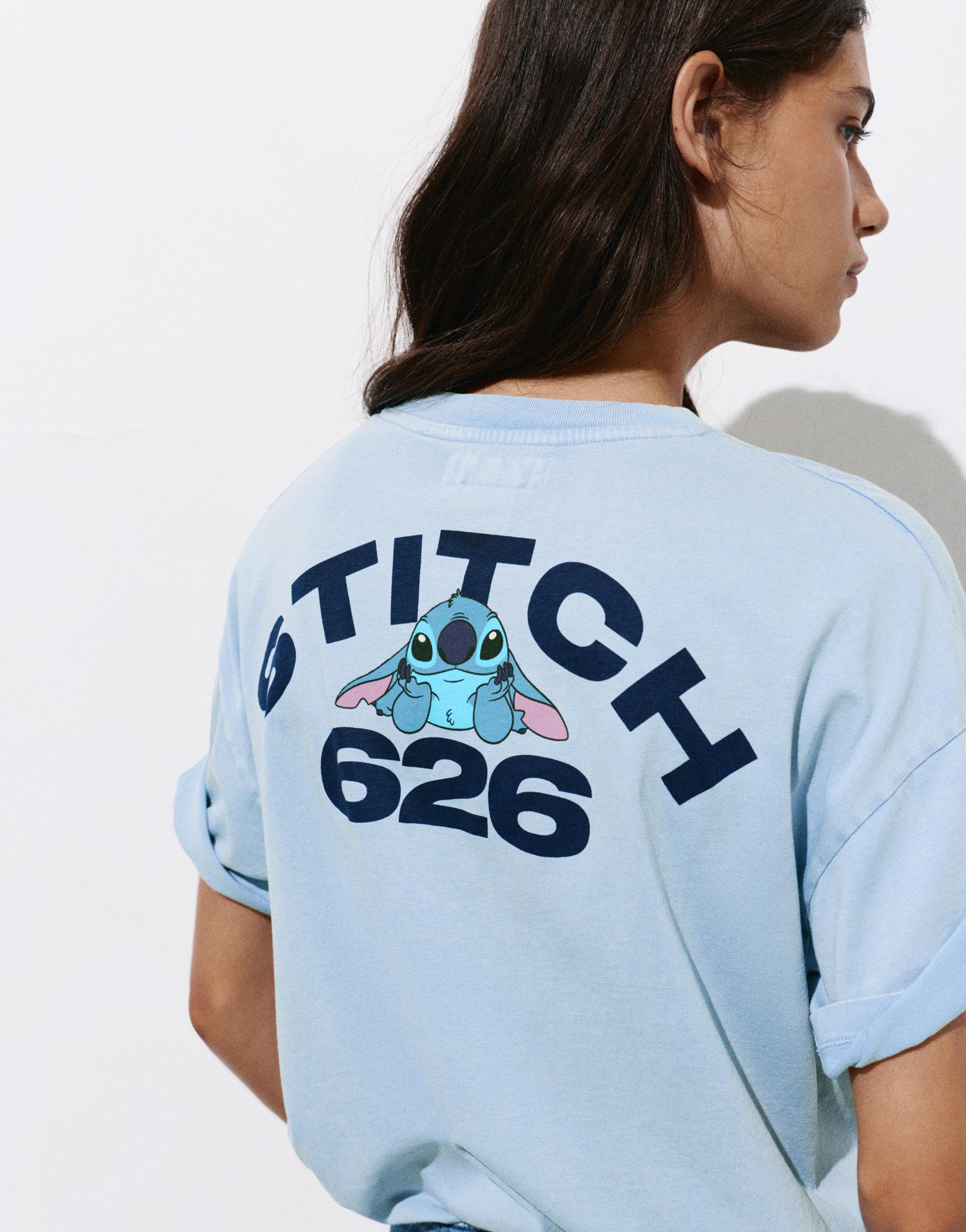 Short sleeve Stitch T-shirt — Faded blue