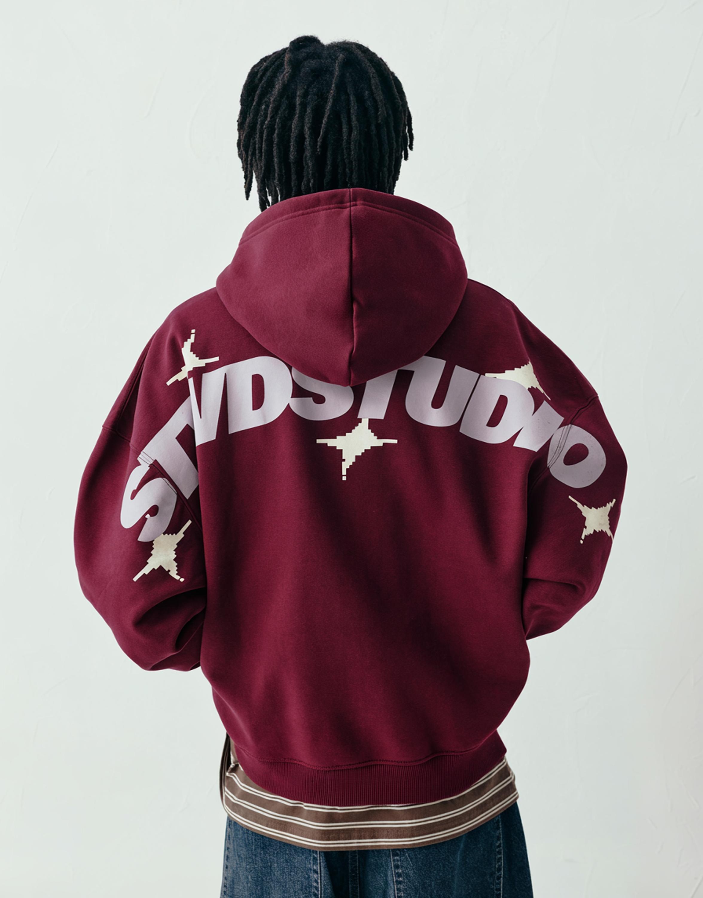 STWD Studio kapüşonlu sweatshirt - Görsel 9