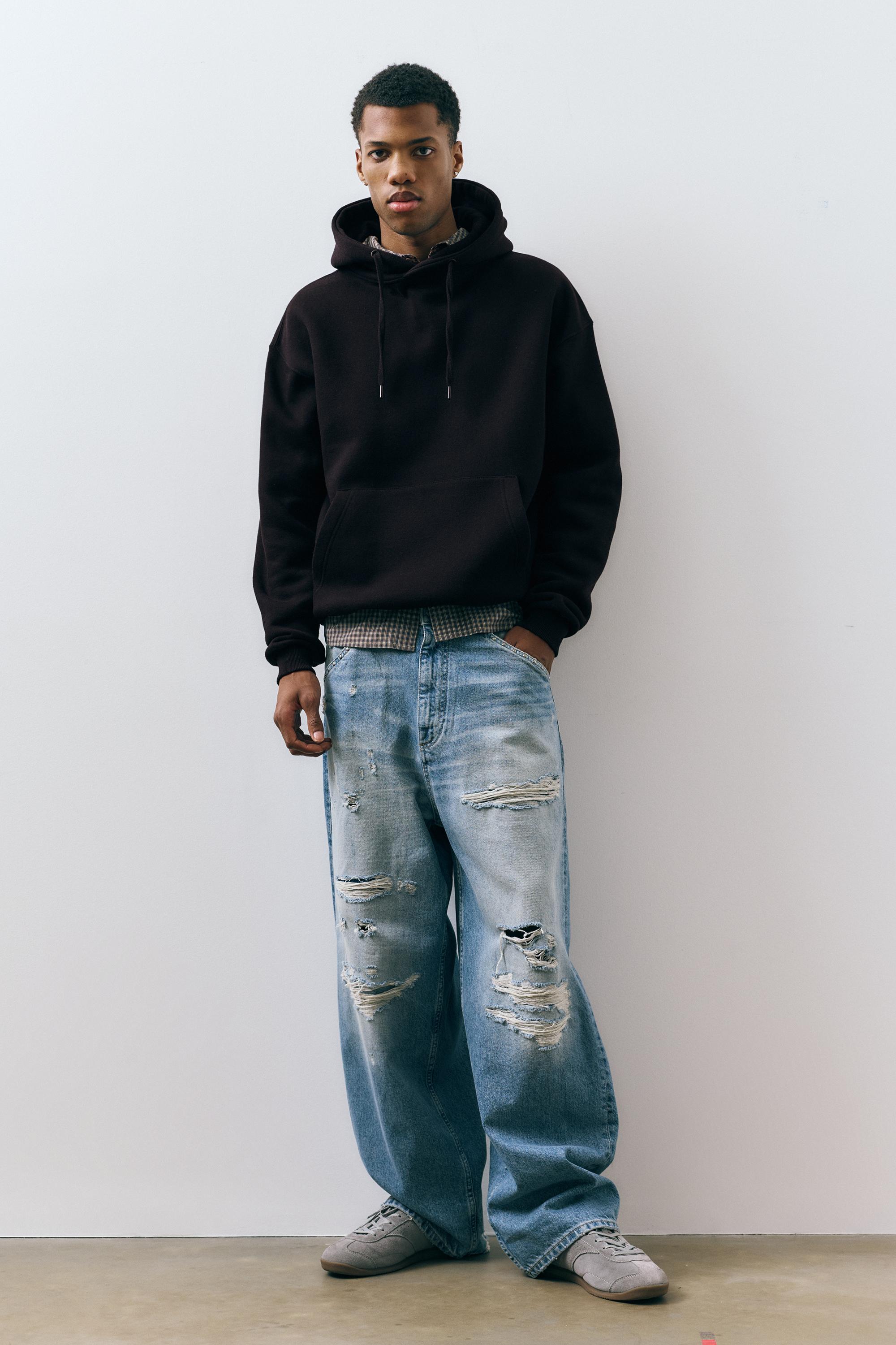 Basic kapüşonlu sweatshirt - Görsel 120