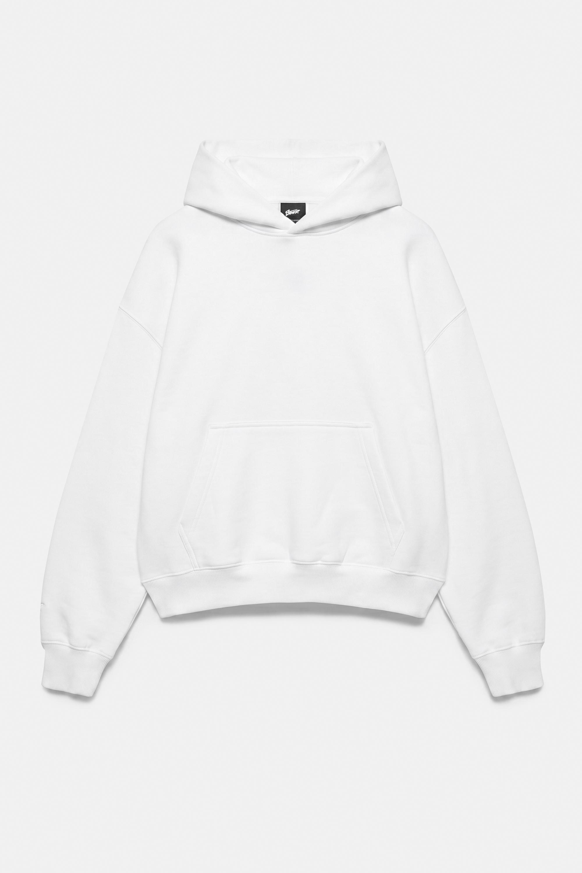 STWD boxy-fit logo hoodie — Off white