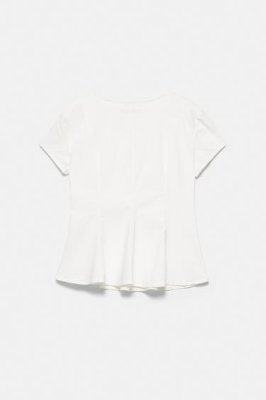 Peplum top — White 7
