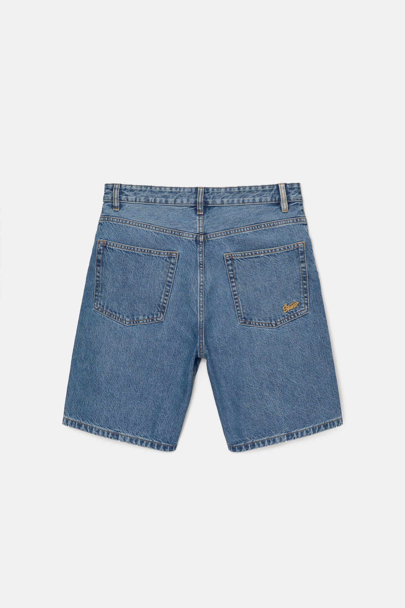 Baggy denim bermuda şort - Görsel 26