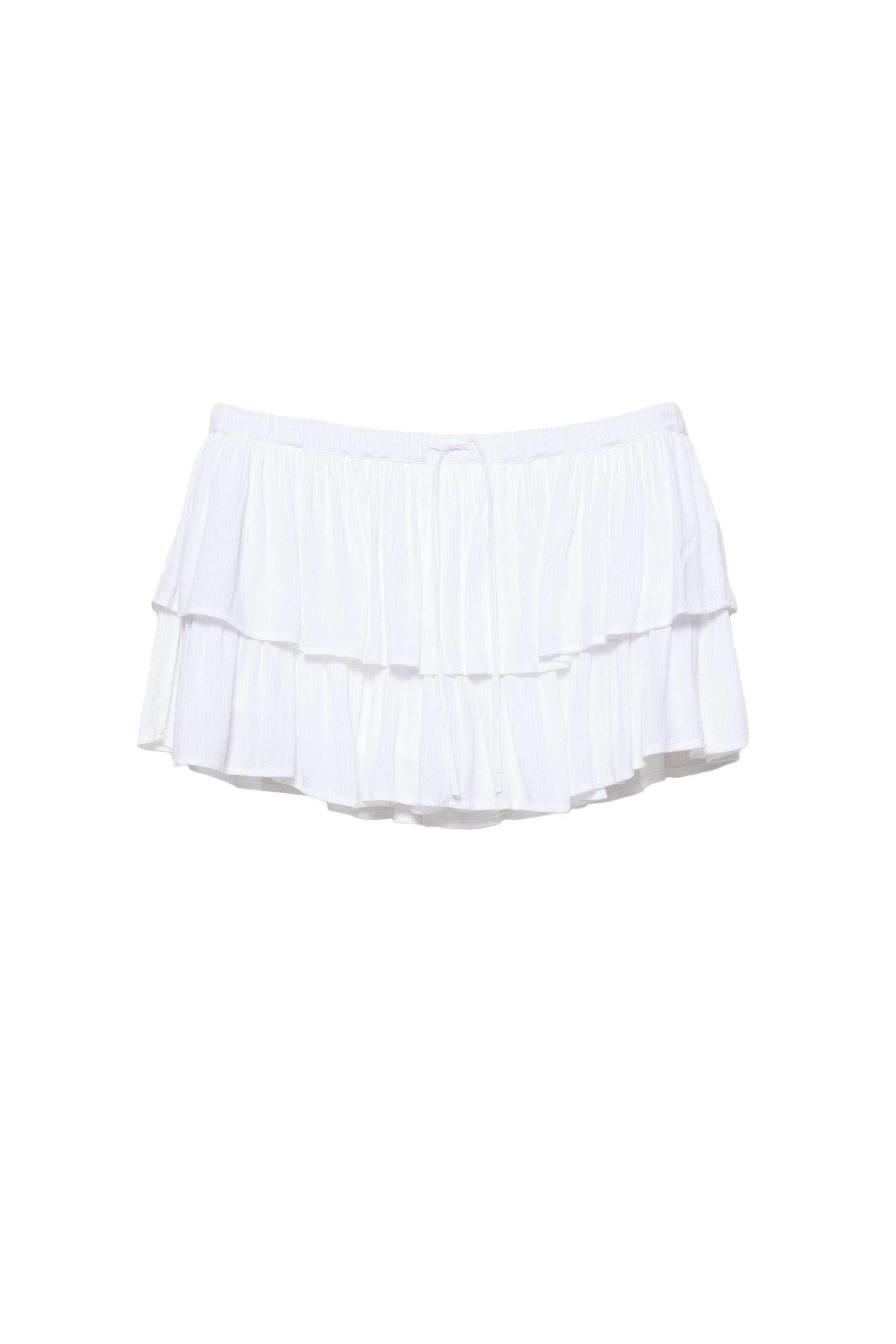 Volanlı şort etek - Görsel 5