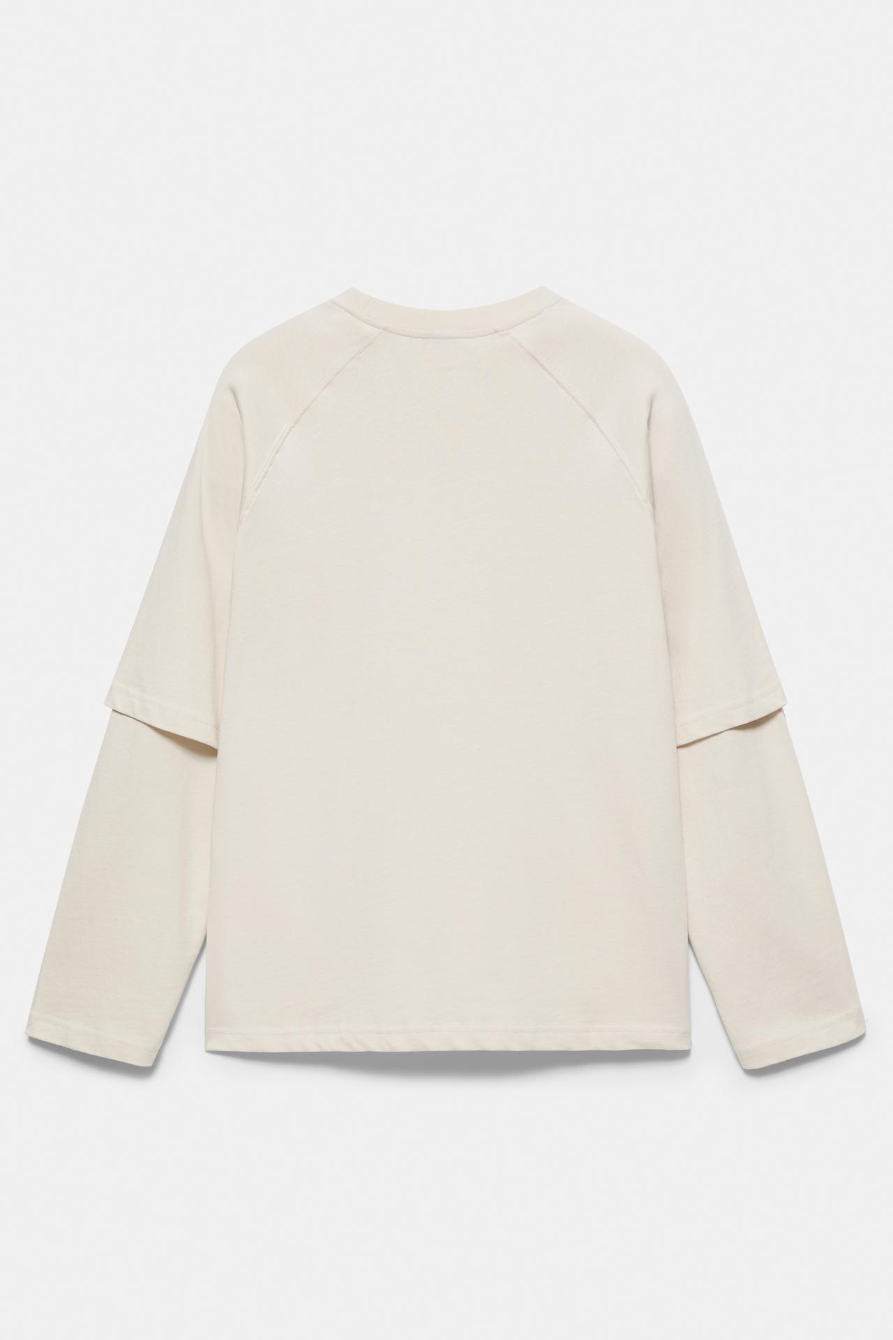 Double sleeve T-shirt — Sand