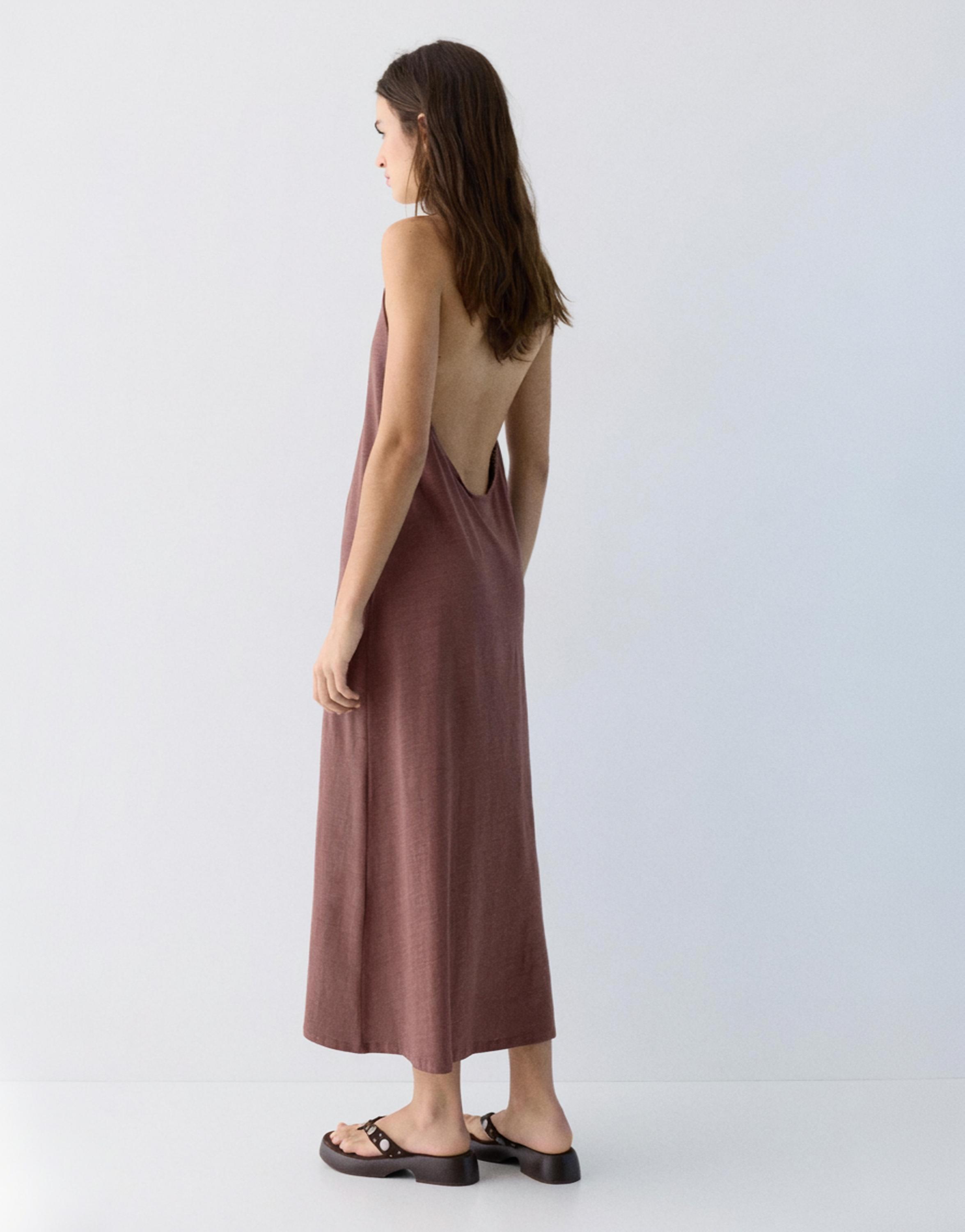 Halter midi elbise - Görsel 7