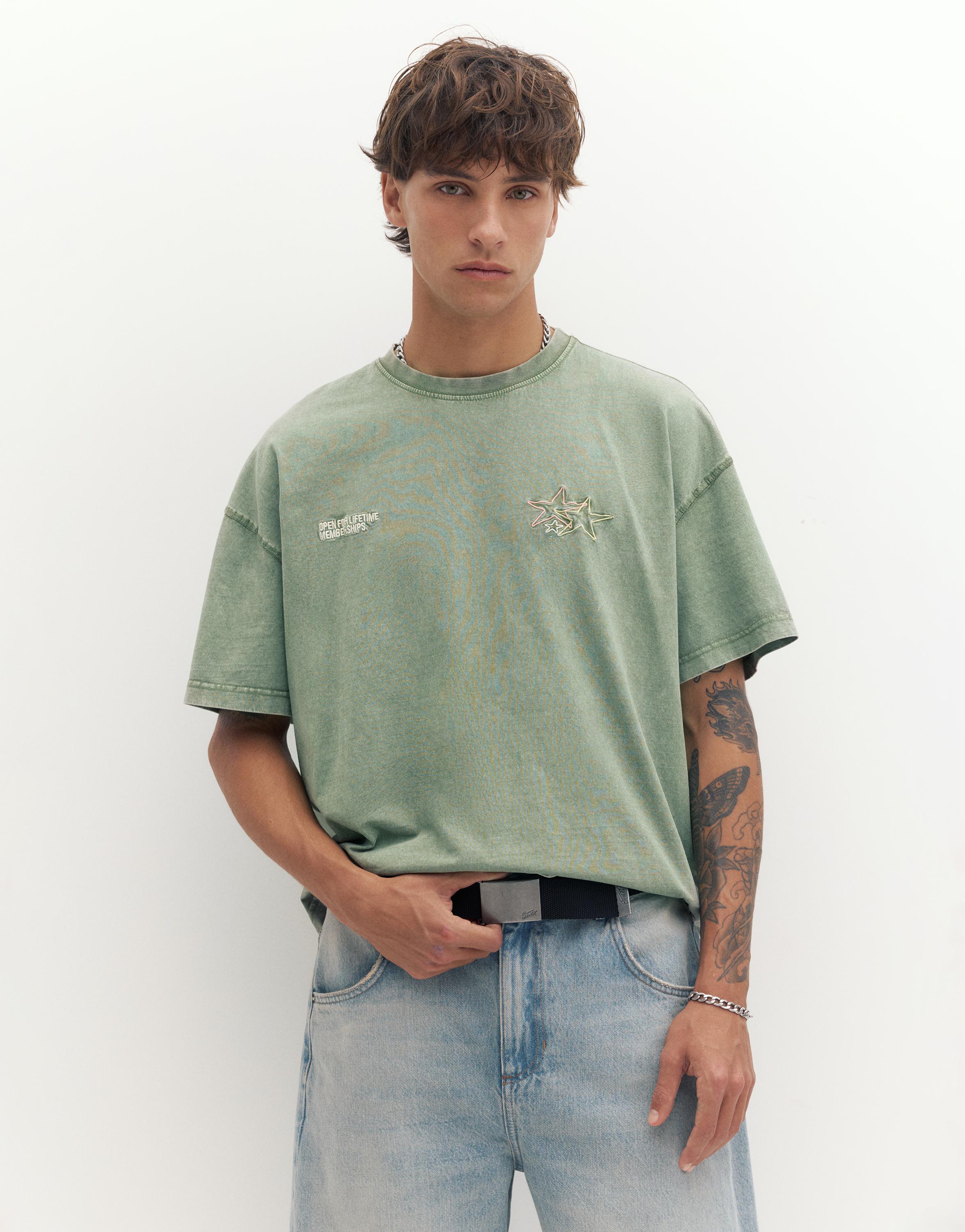 Yıldız grafik baskılı t-shirt - Görsel 11