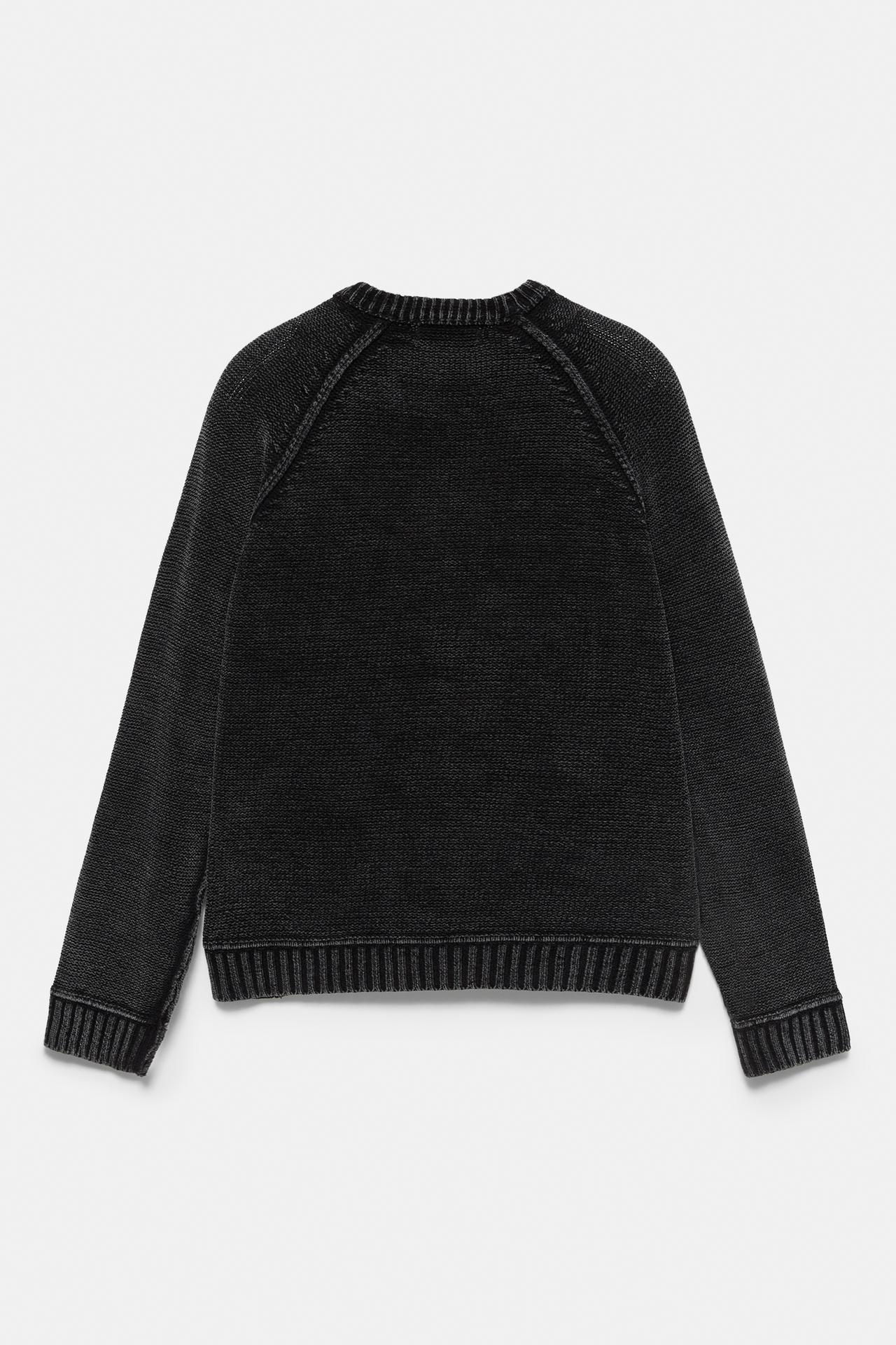 Washed finish jumper — Black