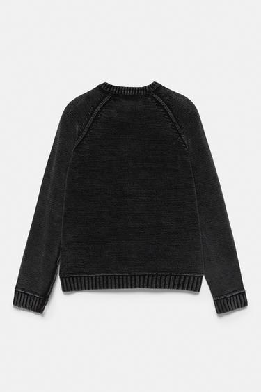 Washed finish jumper — Black 7
