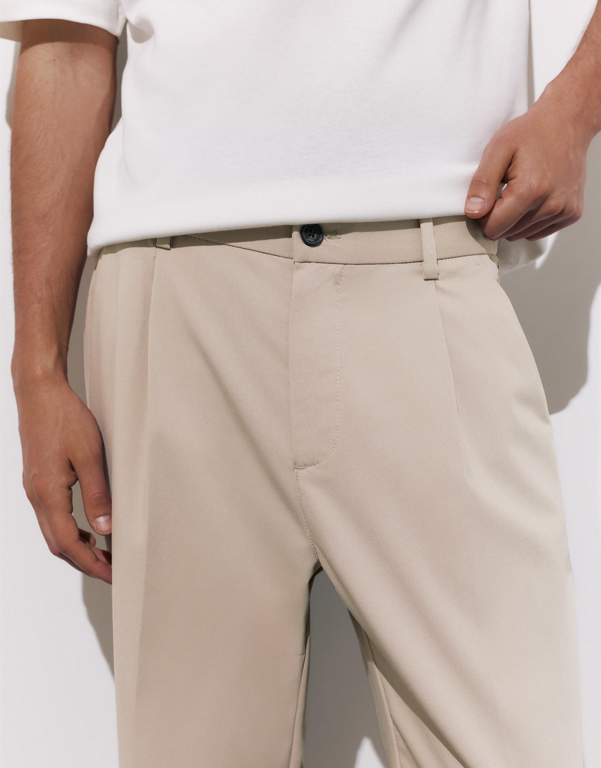 Tailored fit geniş paça pantolon - Görsel 13