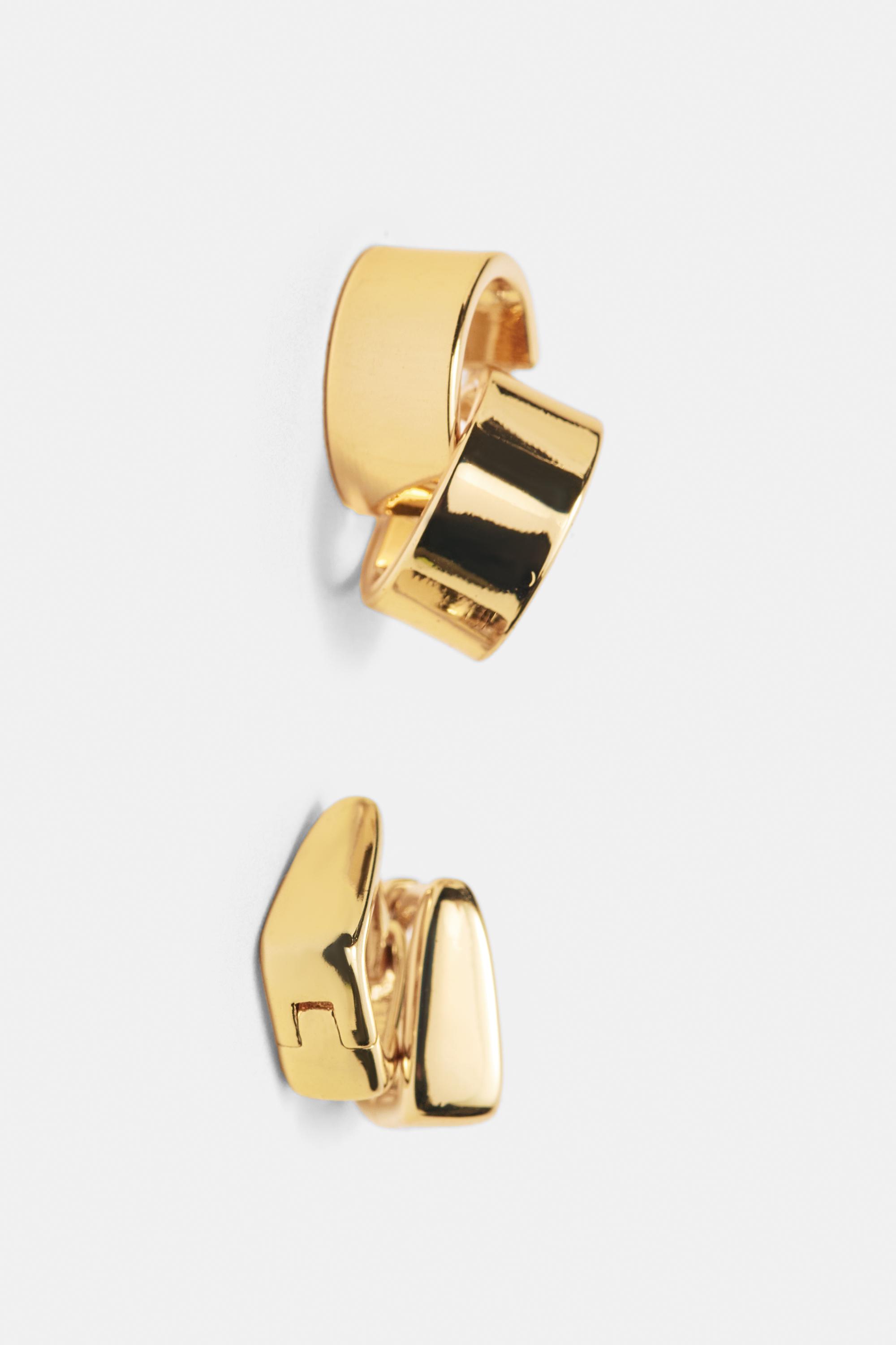 4-pack of earrings — Gold