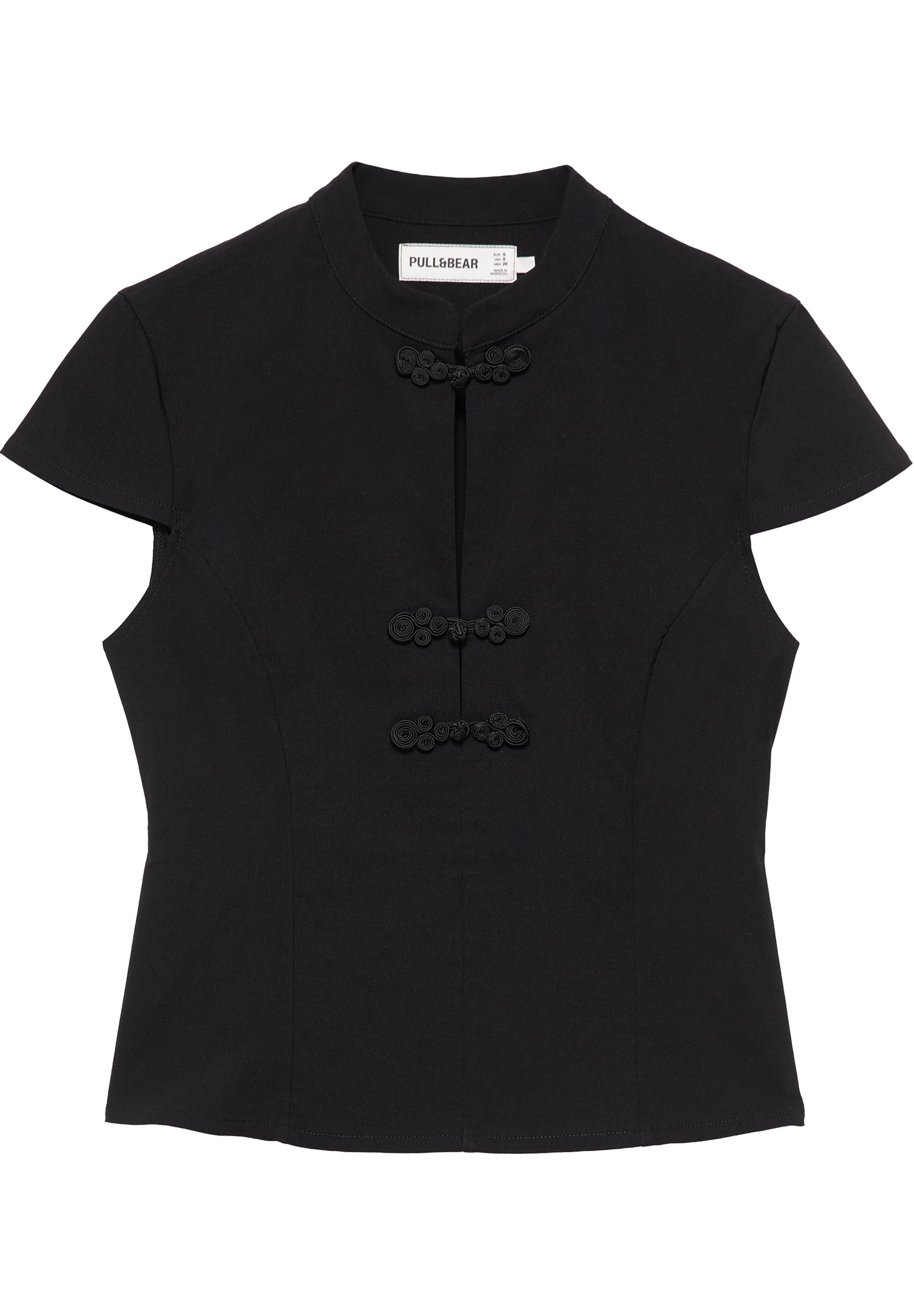 Knot detail top — Black