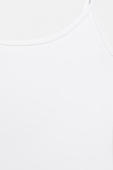 Polyamide bodysuit with thin straps — White 8