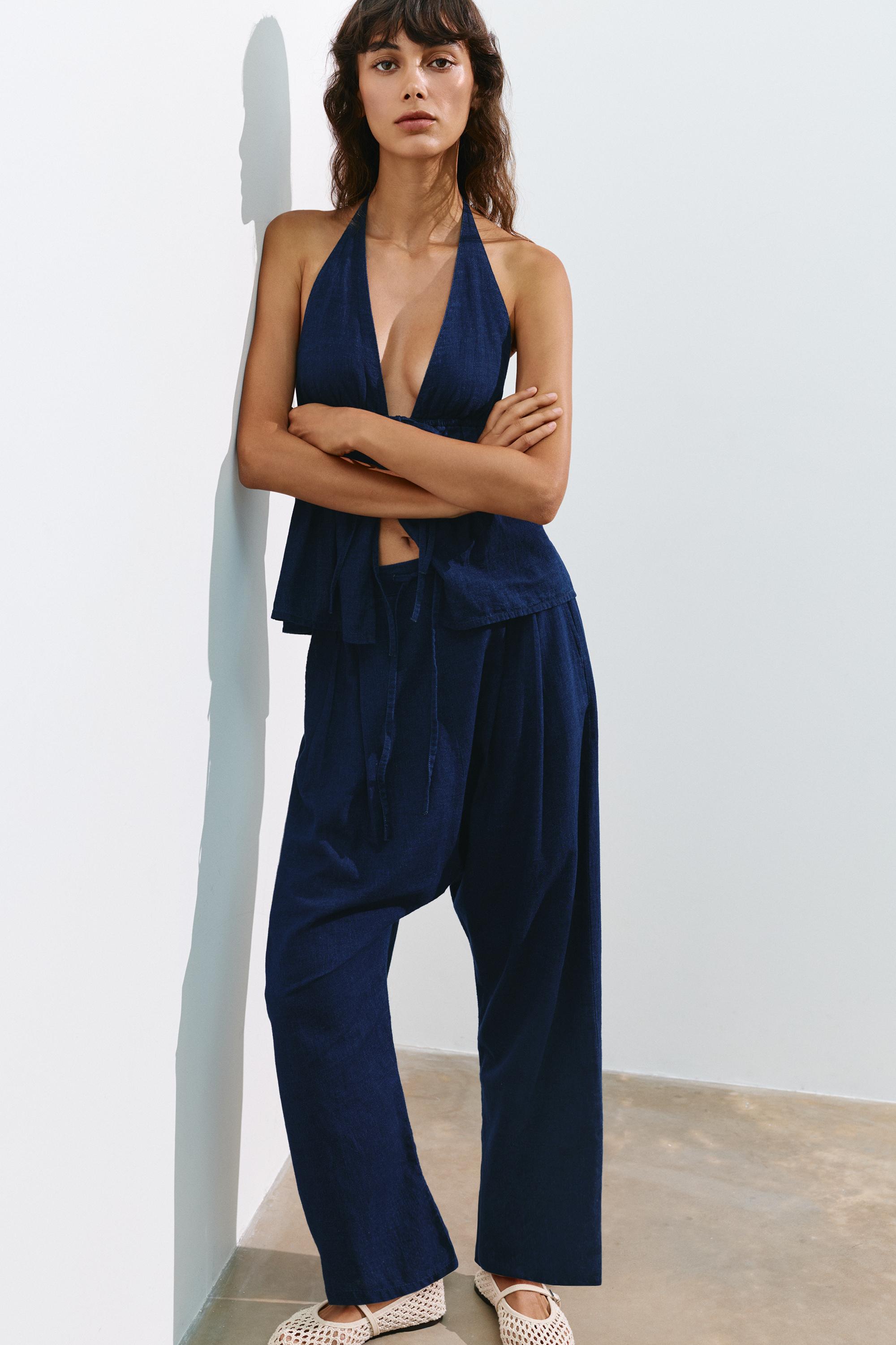 Fluid baggy jeans — Dark blue