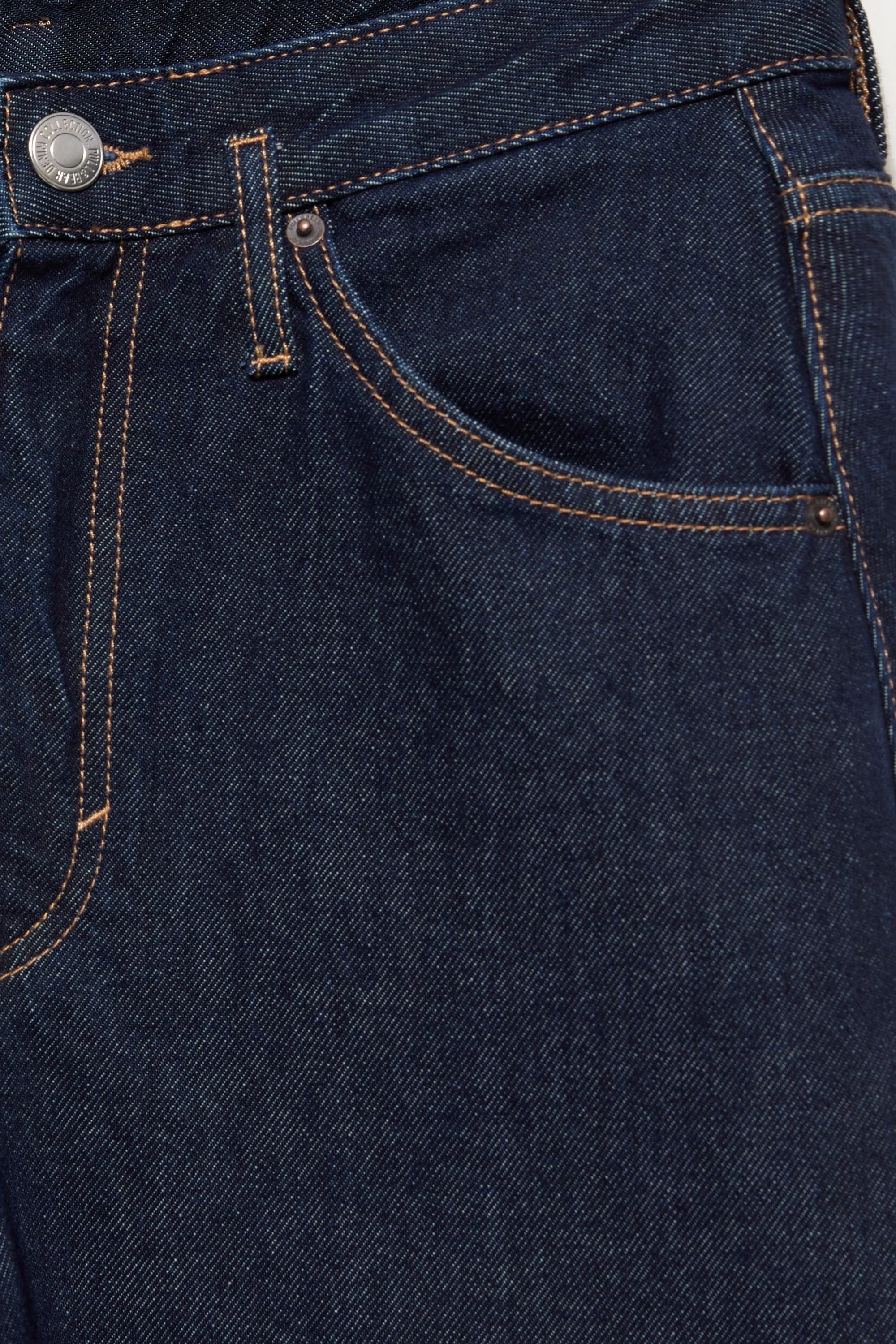 Low-rise barrel jeans — Navy