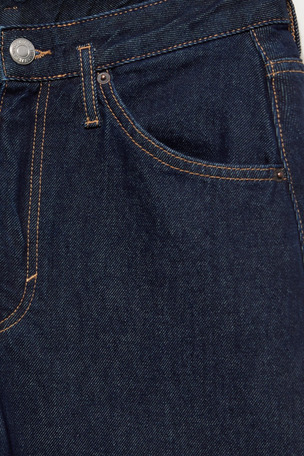 Low-rise barrel jeans — Navy