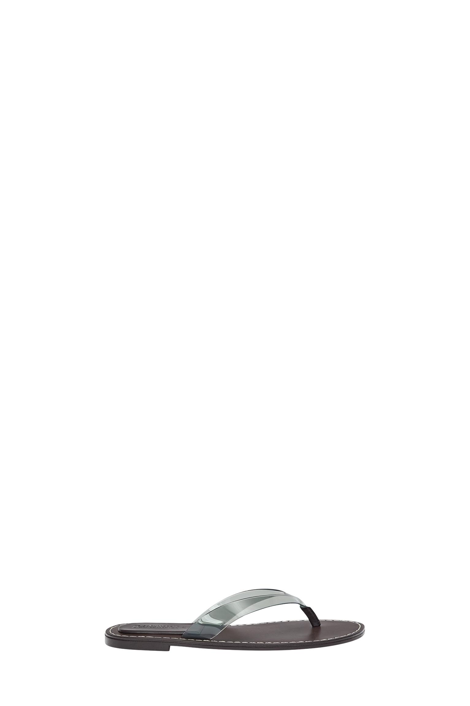 Vinil detaylı düz sandalet - Görsel 25