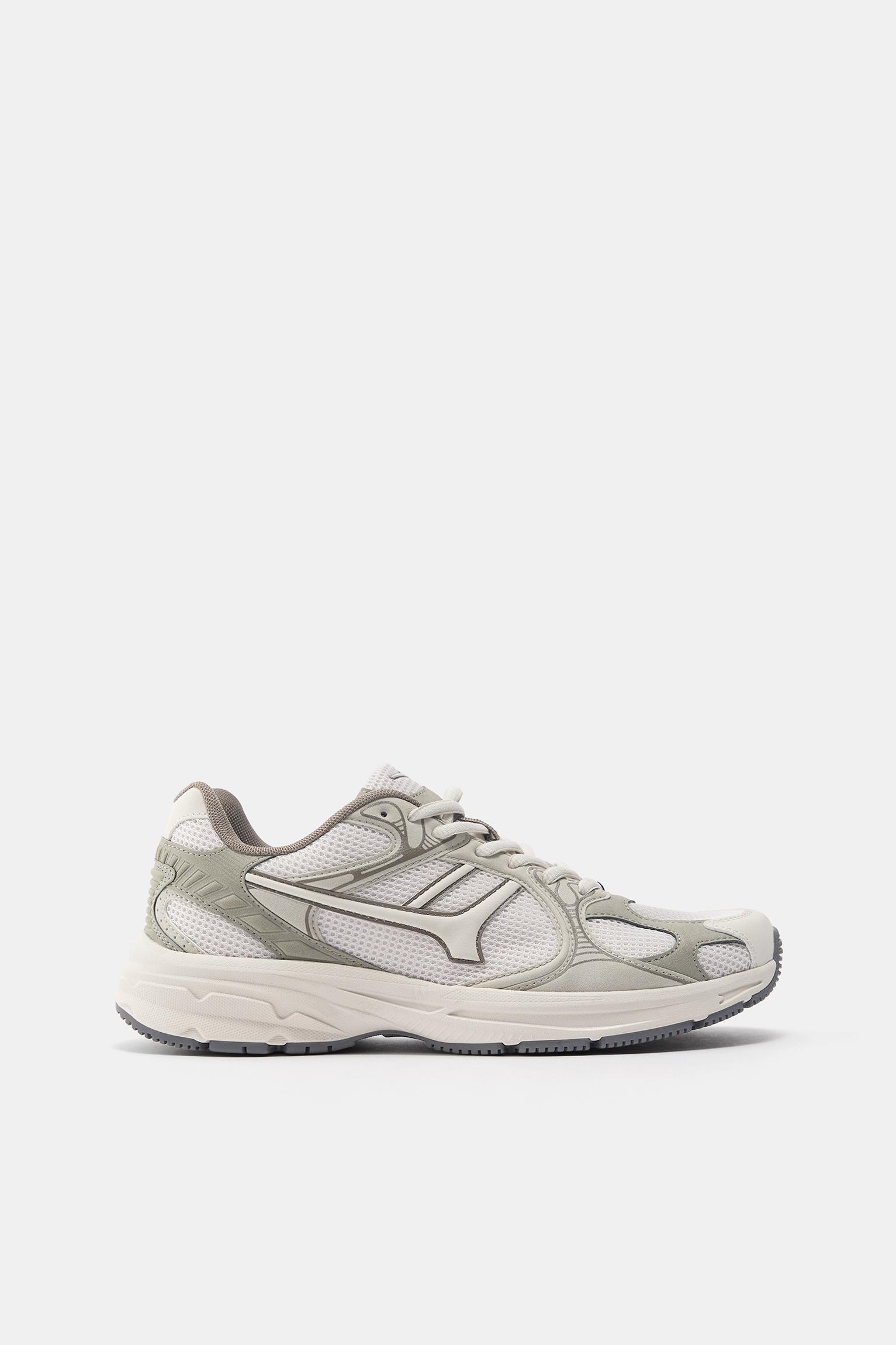 Multi-piece trainers — Ecru