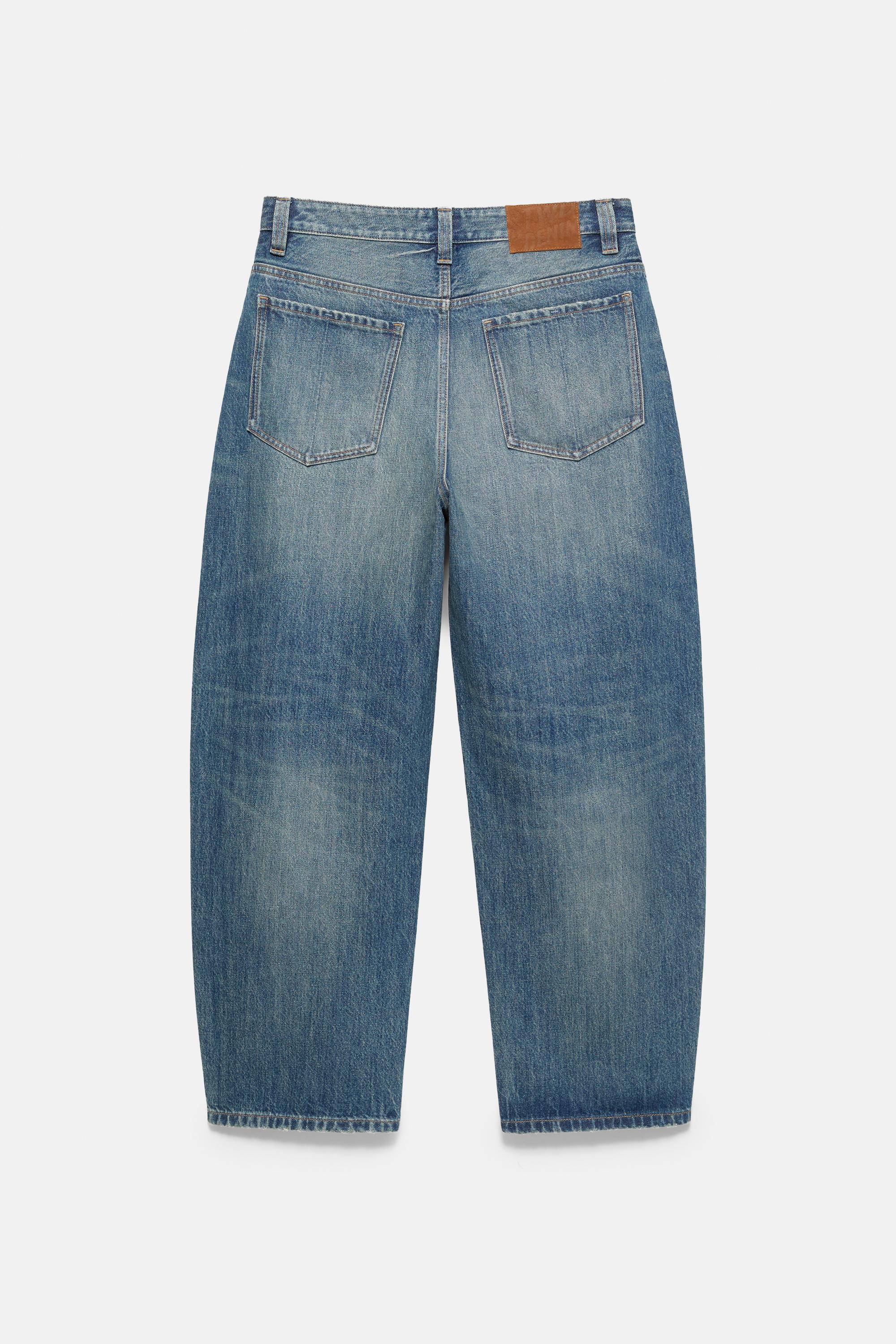 Balloon-fit baggy jeans — Medium blue