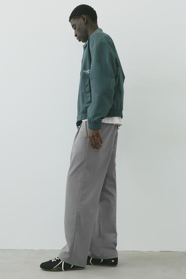 Wide-leg tailored trousers — Grey 5