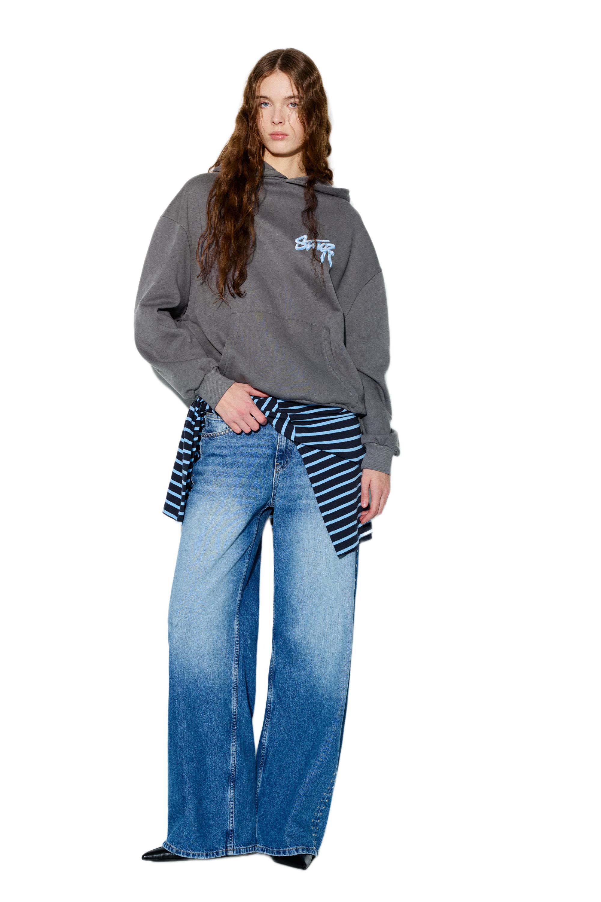 STWD fiyonk kapüşonlu sweatshirt - Görsel 21