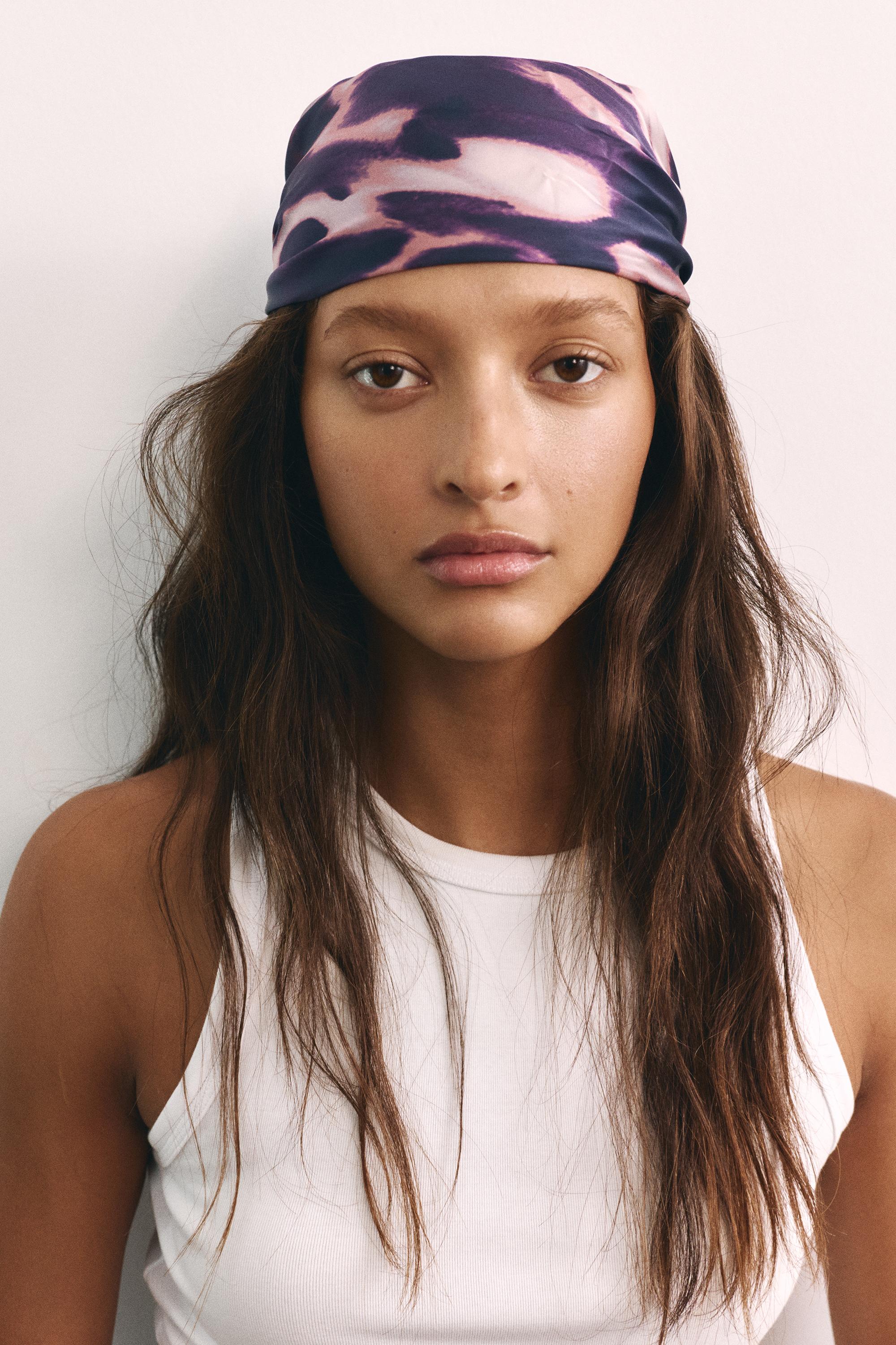 Printed bandana — Lilac
