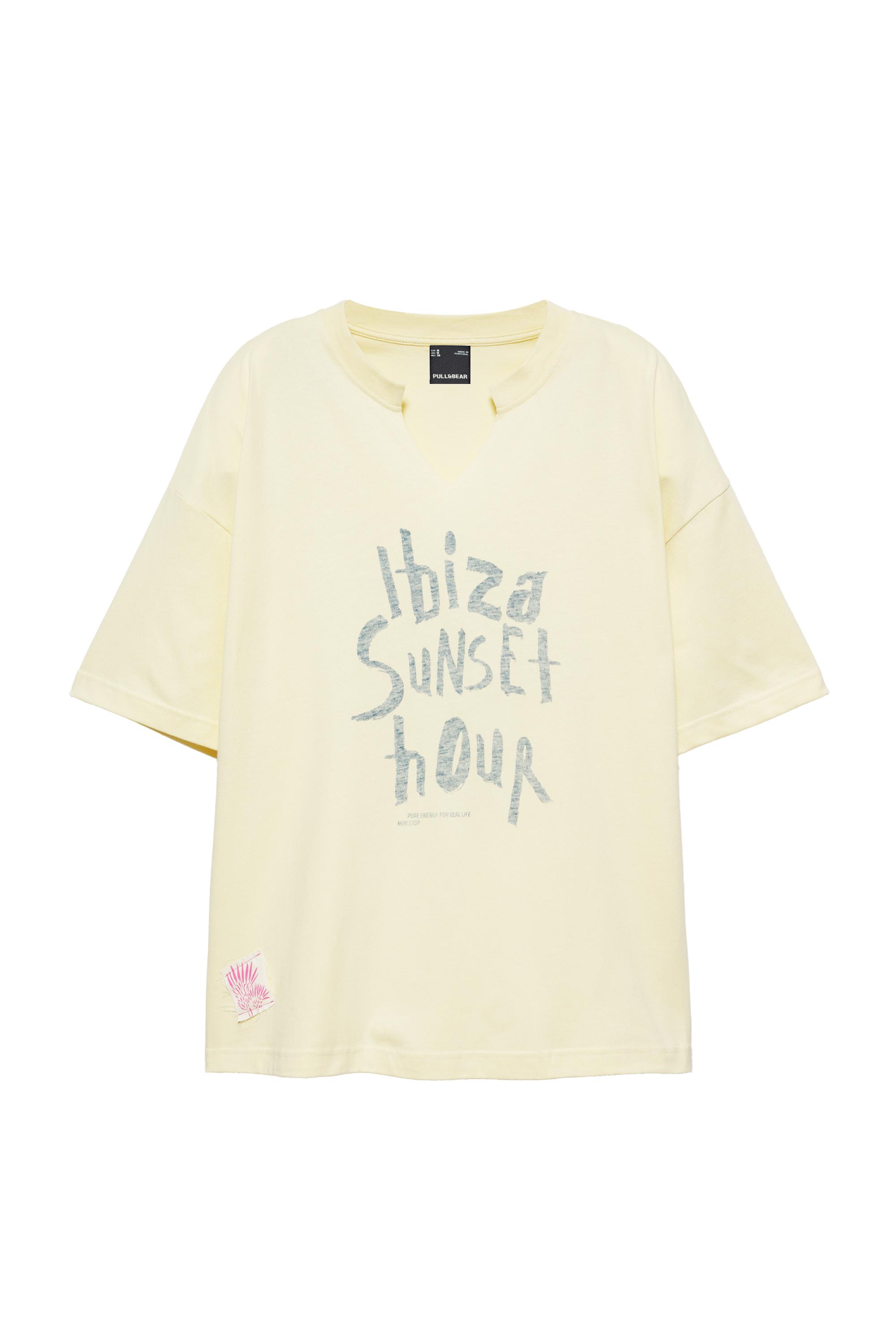 Pull&Bear Ibiza Sunset Hour Tişört görsel 3