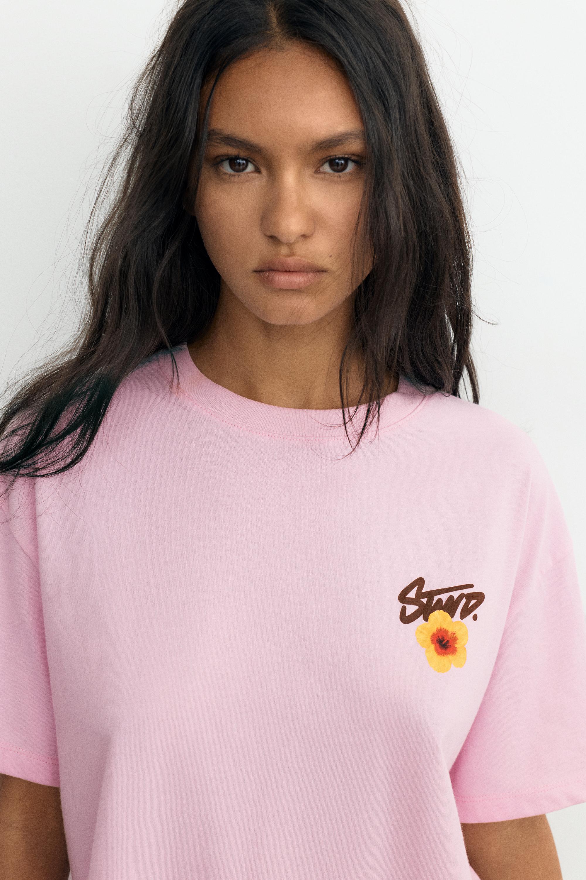 STWD flower T-shirt — Pink