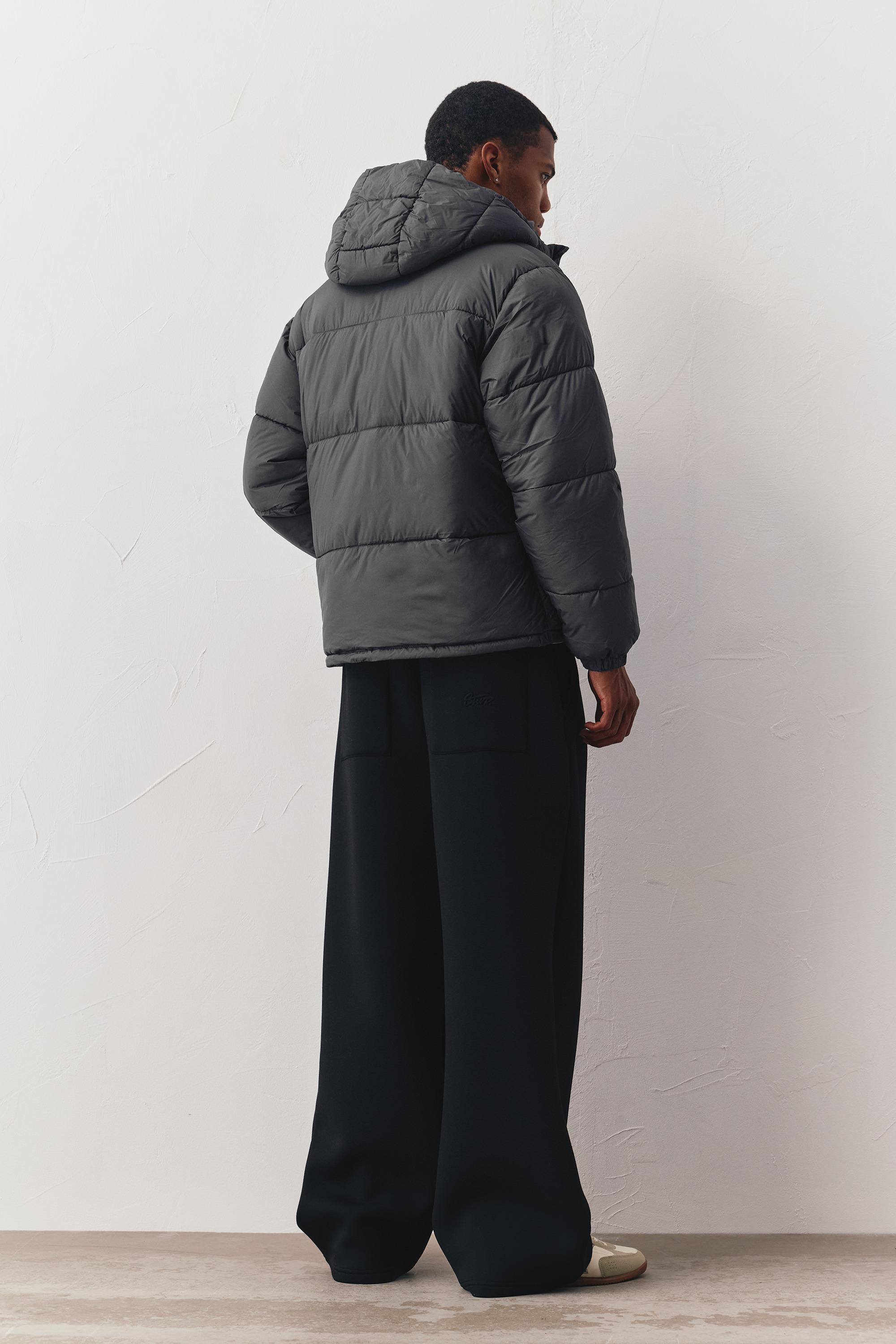 Kapüşonlu Dolgulu Ceket - Görsel 46