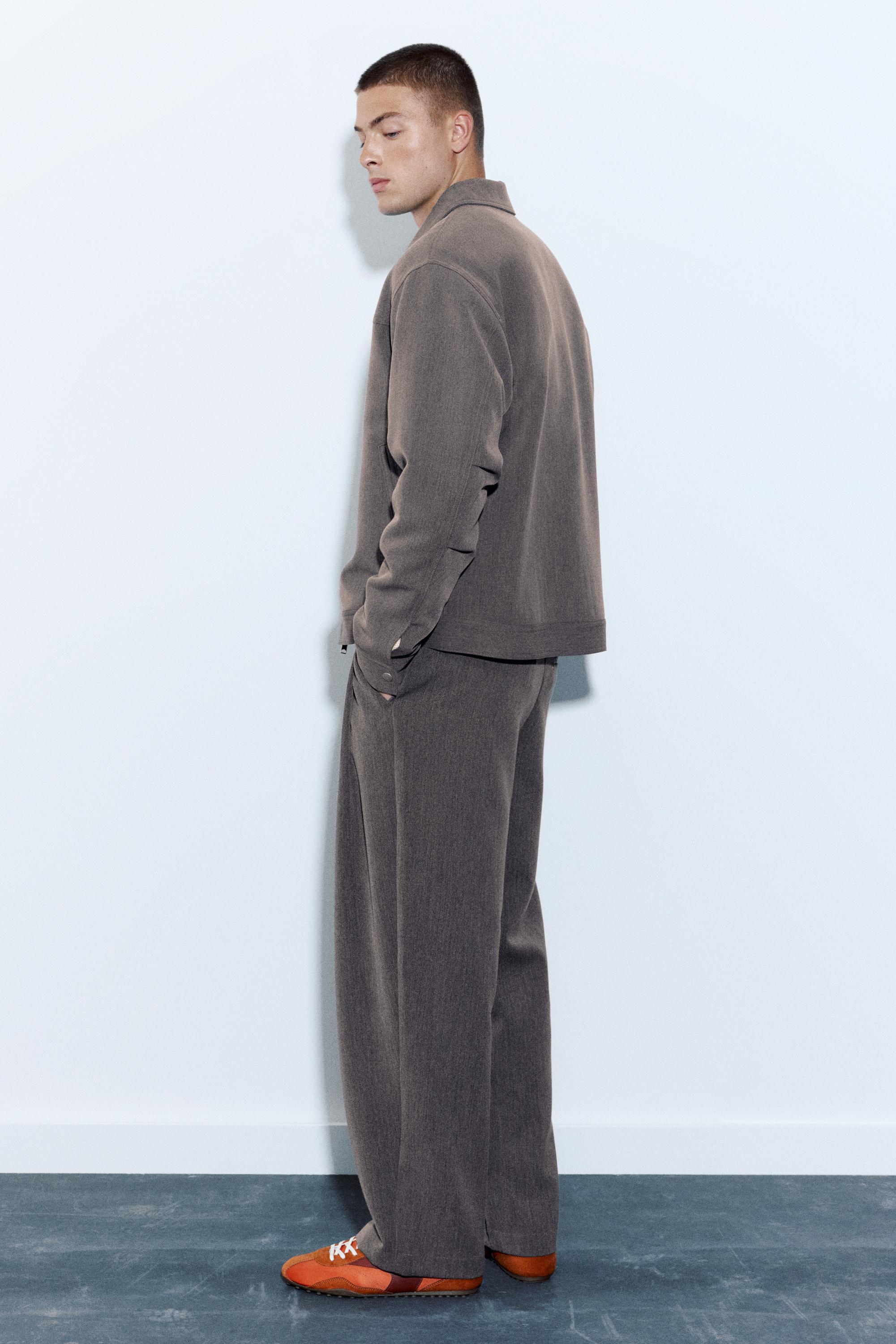 Pull&Bear Fermuarlı tailored fit ceket