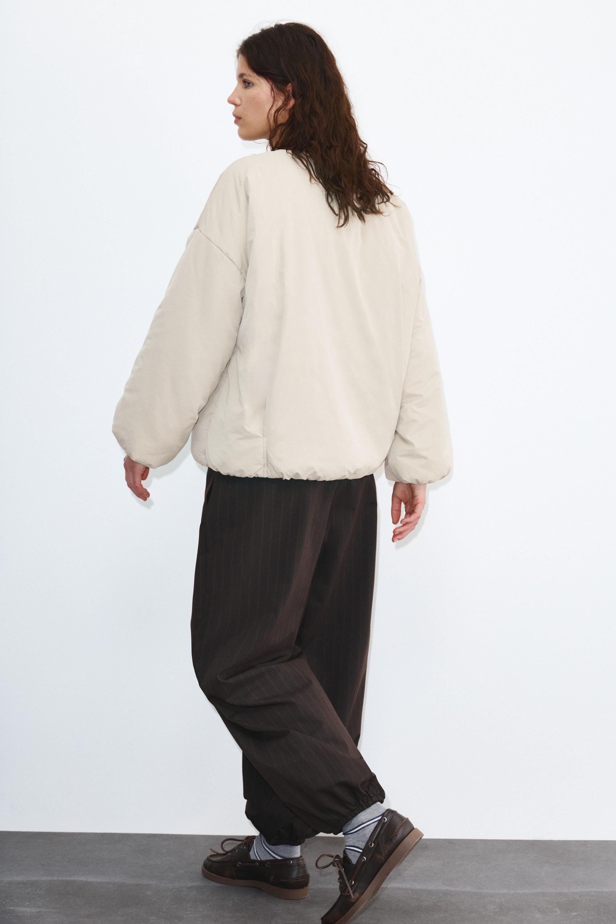 Çıtçıt düğmeli şişme mont - Görsel 7