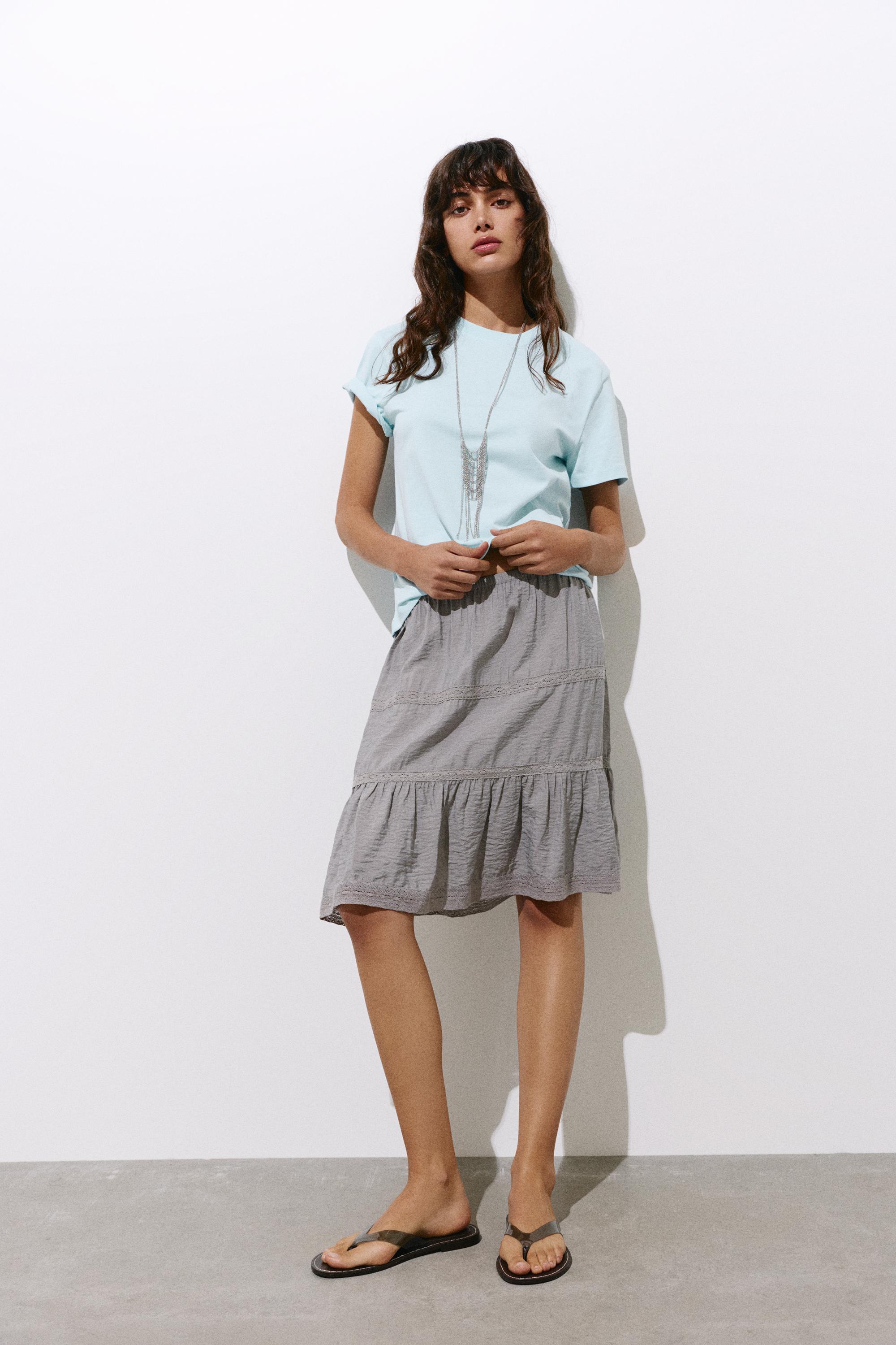Short sleeve T-shirt 100% cotton — Pale blue