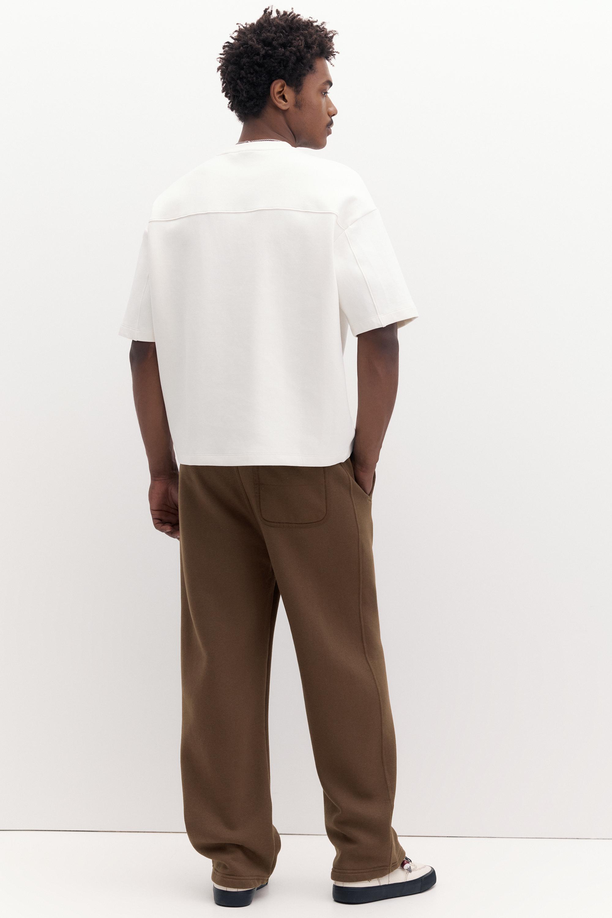 Basic baggy tracksuit bottoms — Brown