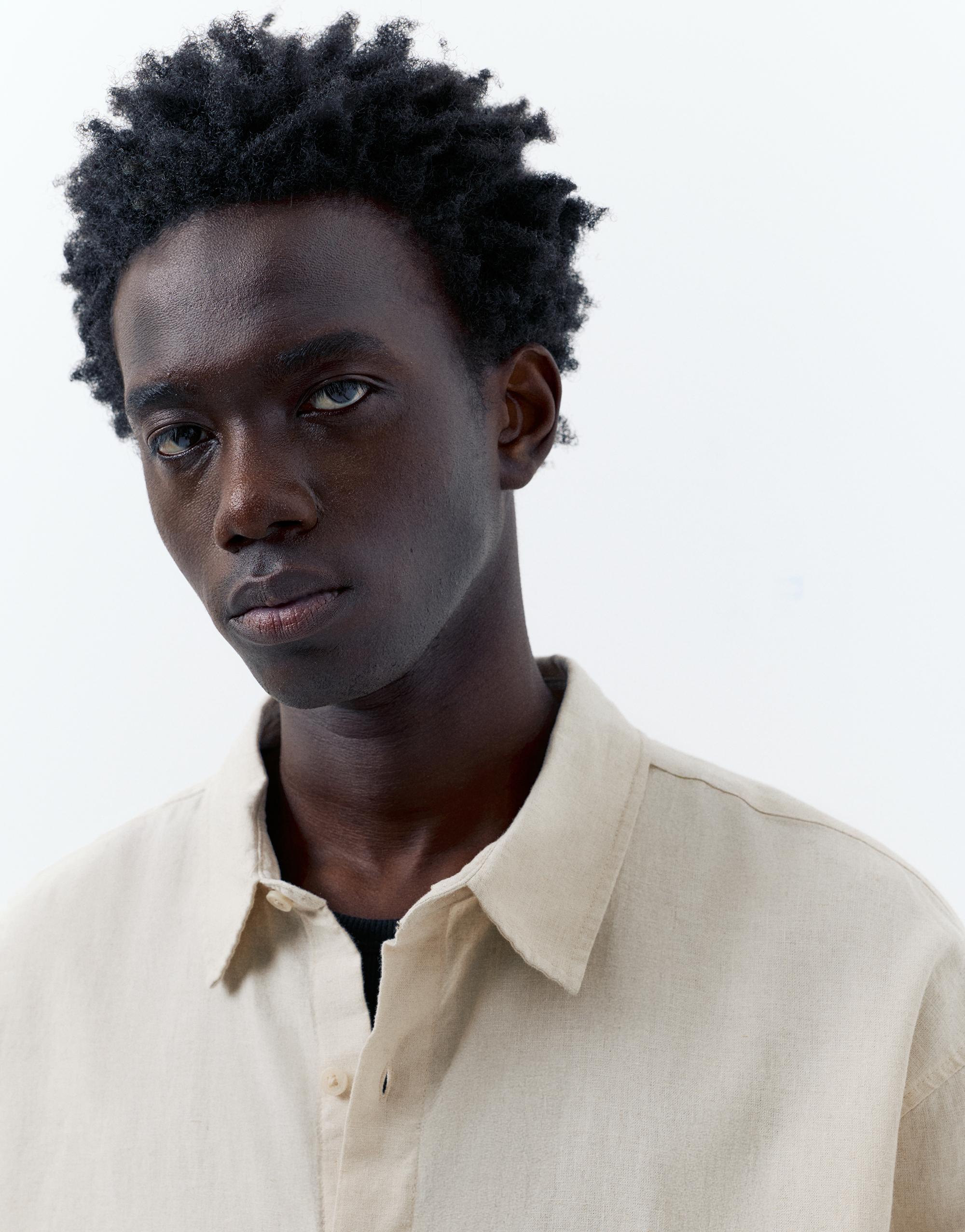 Ketenli gömlek - Görsel 23