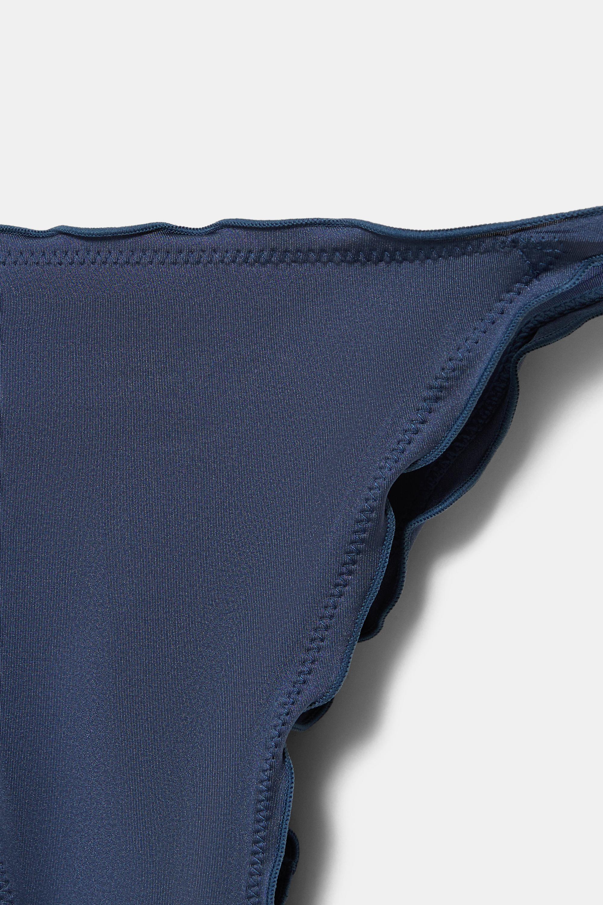 Ruffled bikini bottoms — Blue
