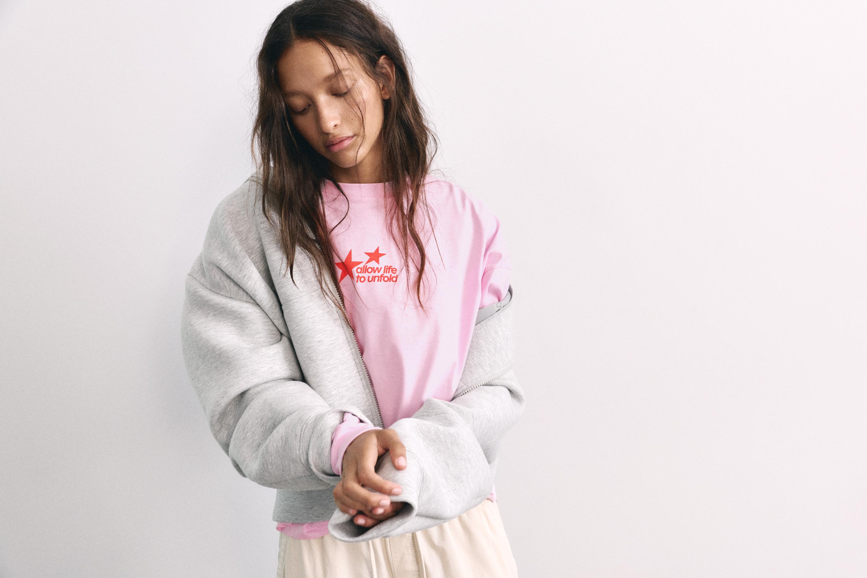 Oversize star graphic T-shirt — Pink