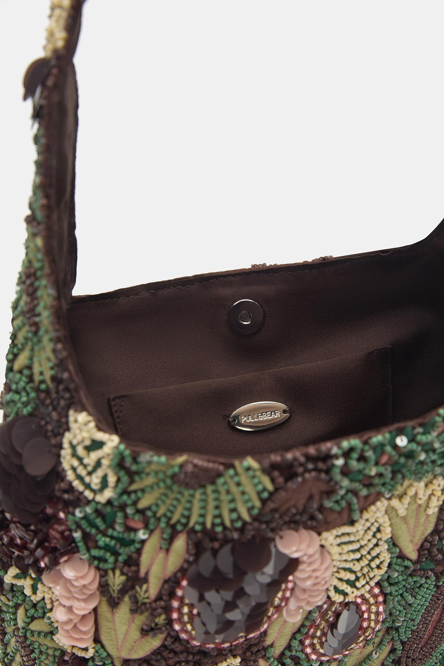 Boncuklu omuz çantası - Görsel 3