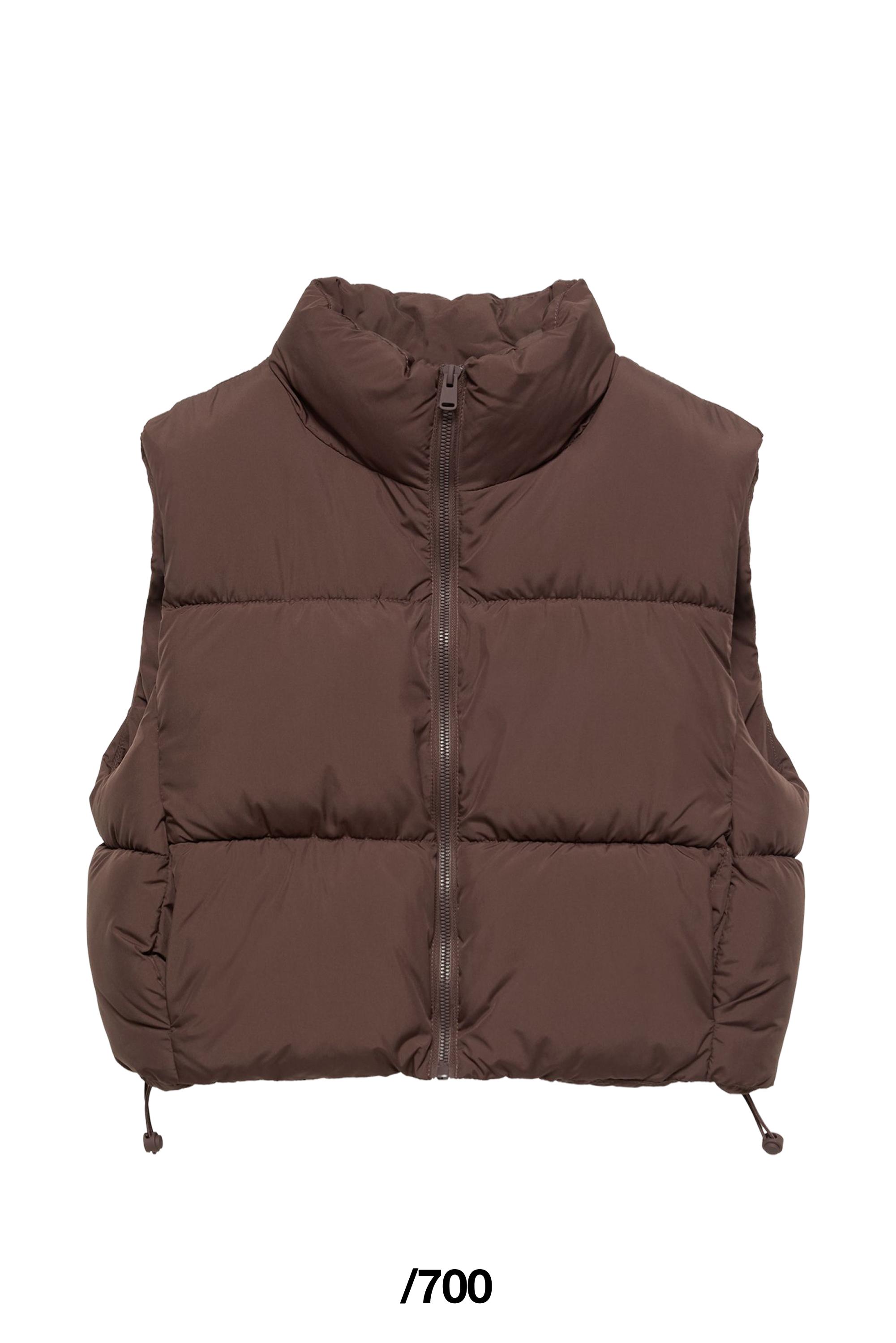 Padded gilet — Brown