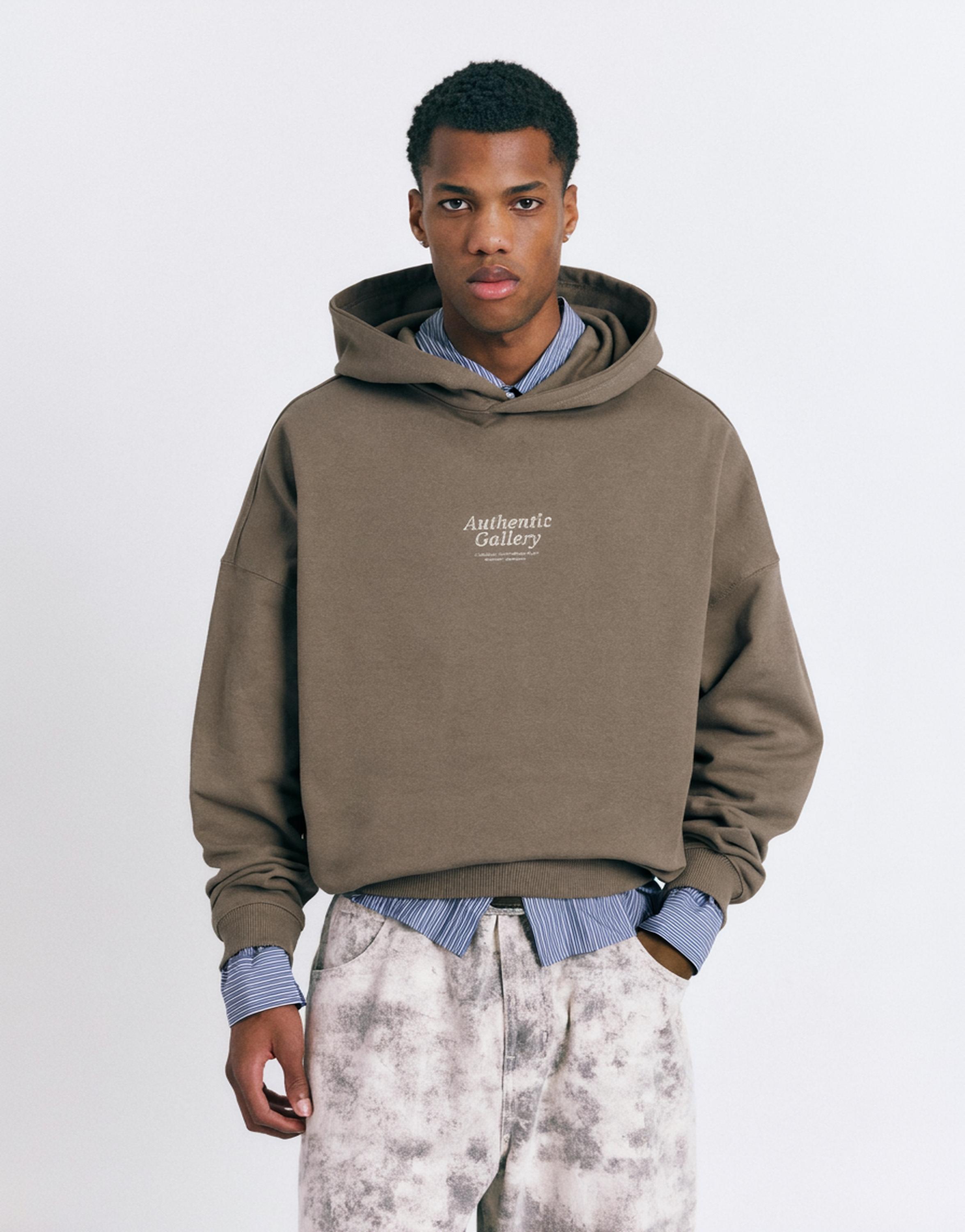 Kapüşonlu Authentic Gallery sweatshirt - Görsel 12