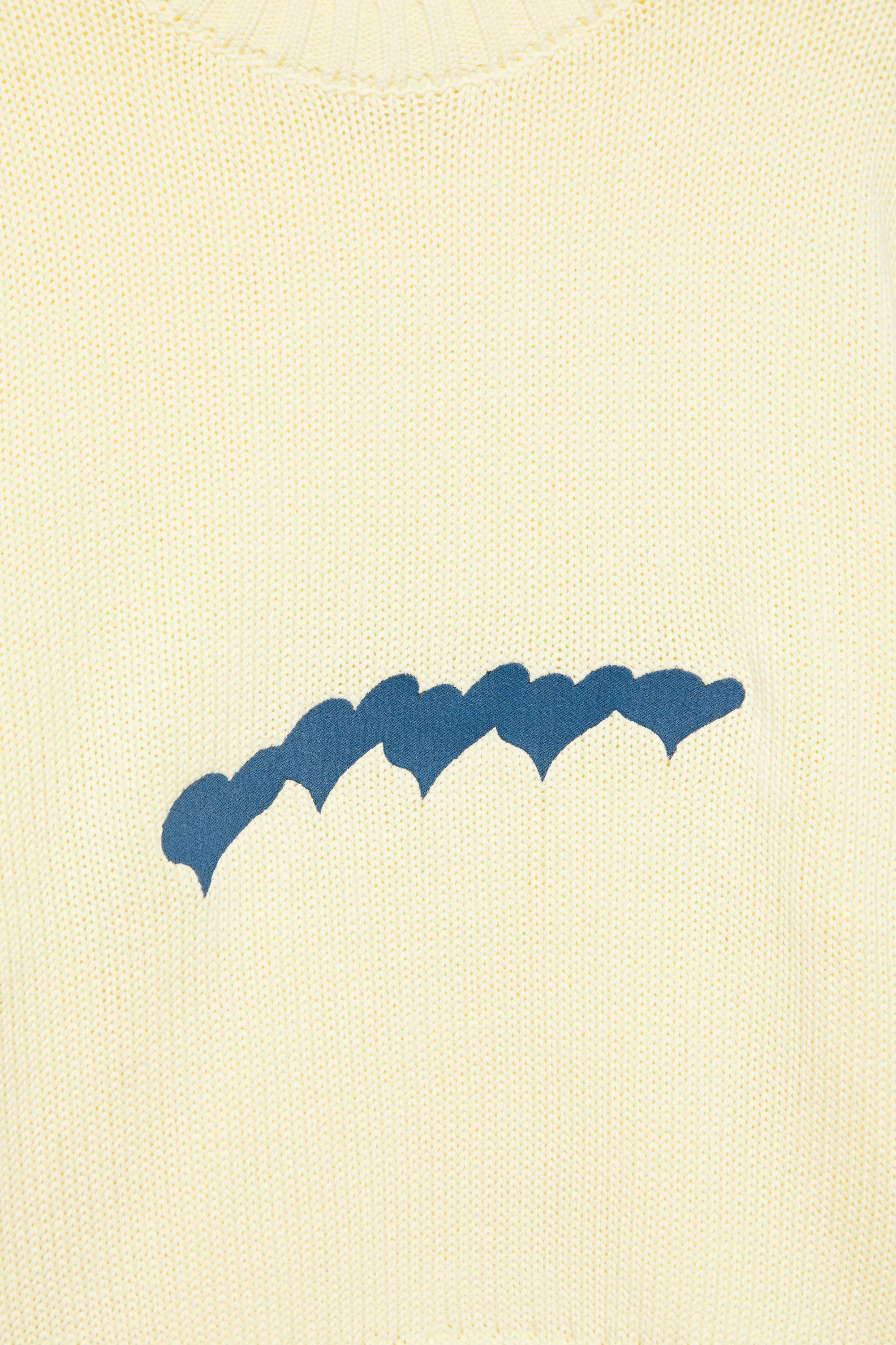 Oversize heart jumper — Yellow