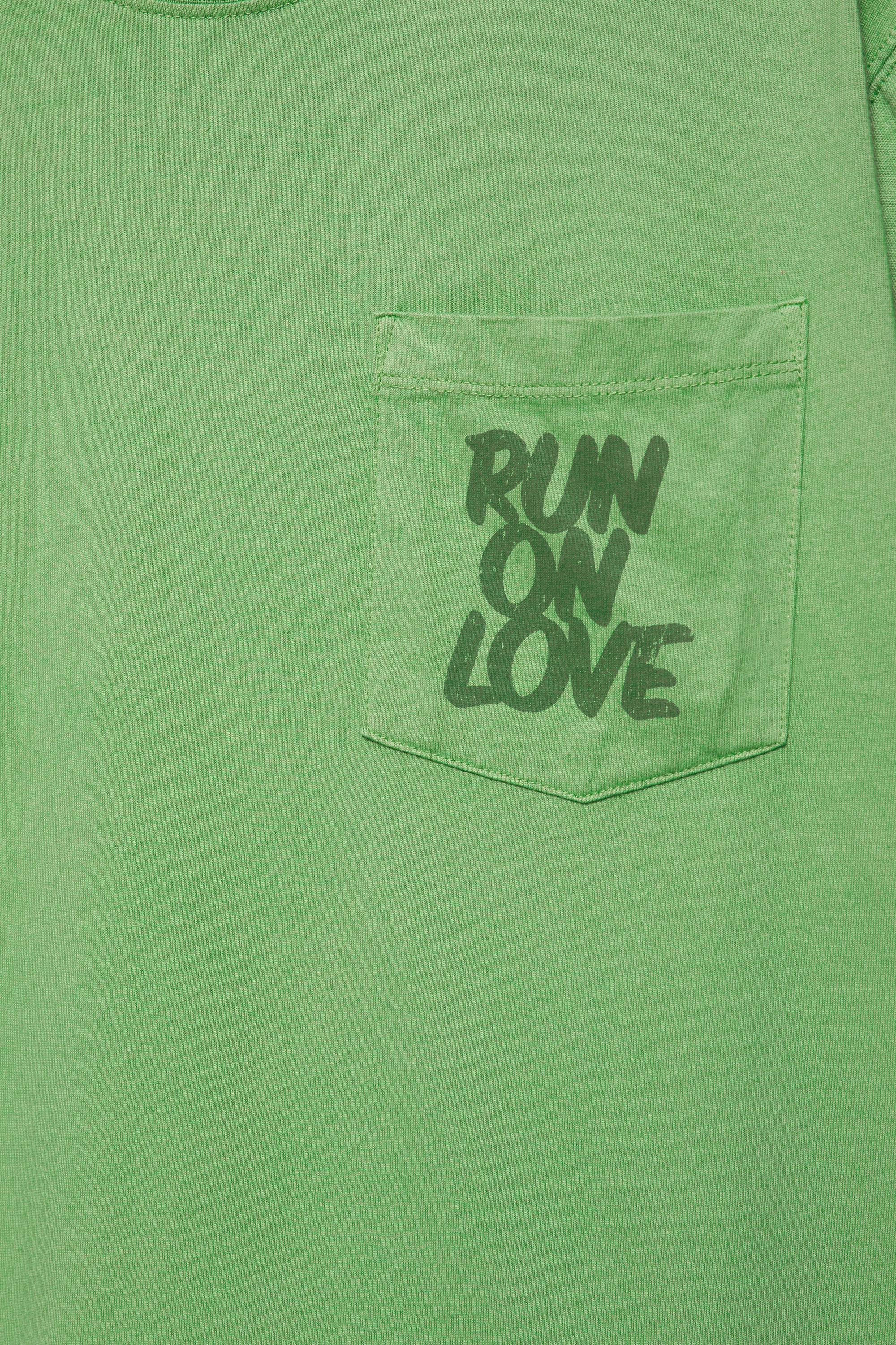 Regular fit graphic pocket T-shirt — Green