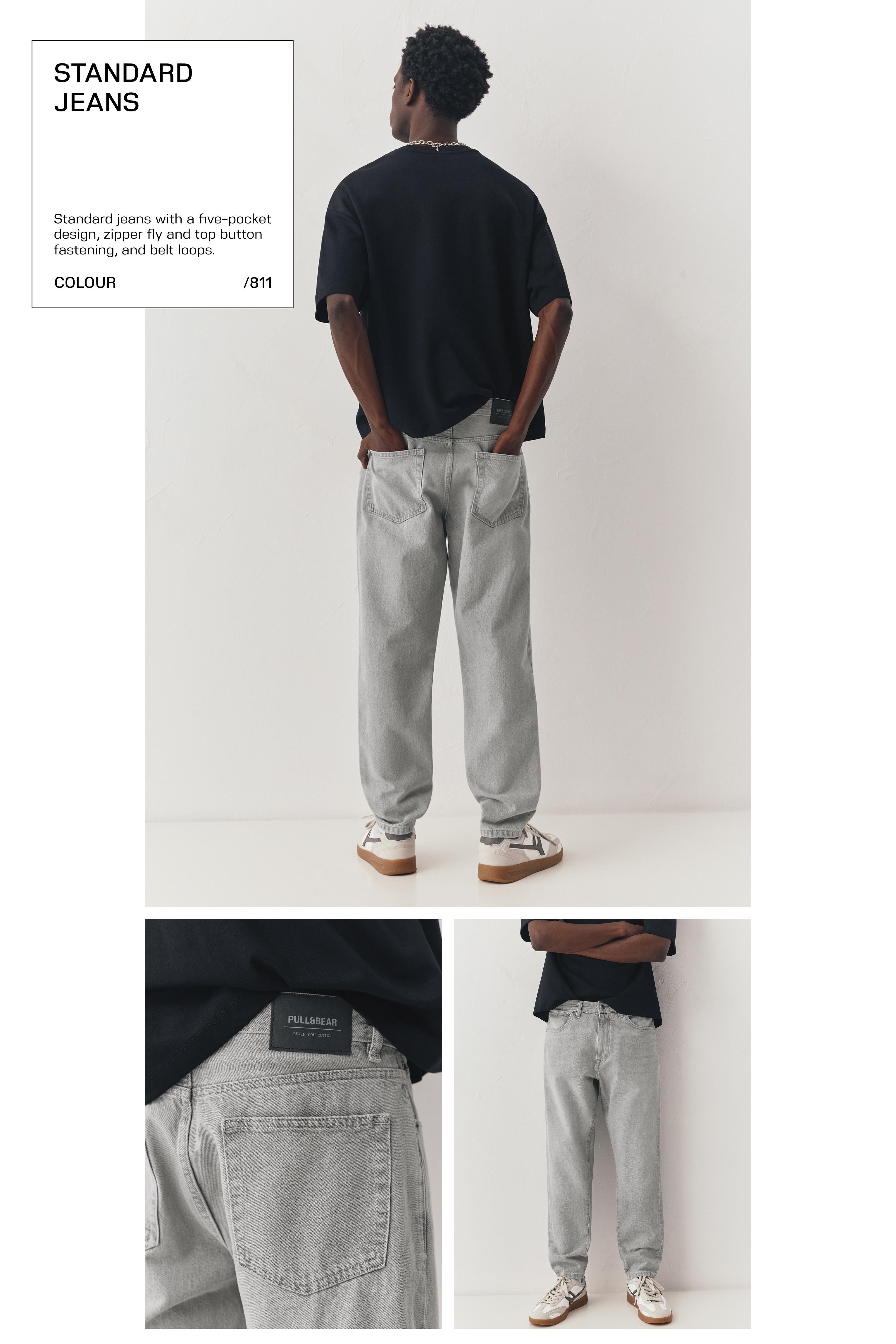 Standard jeans — Pale grey