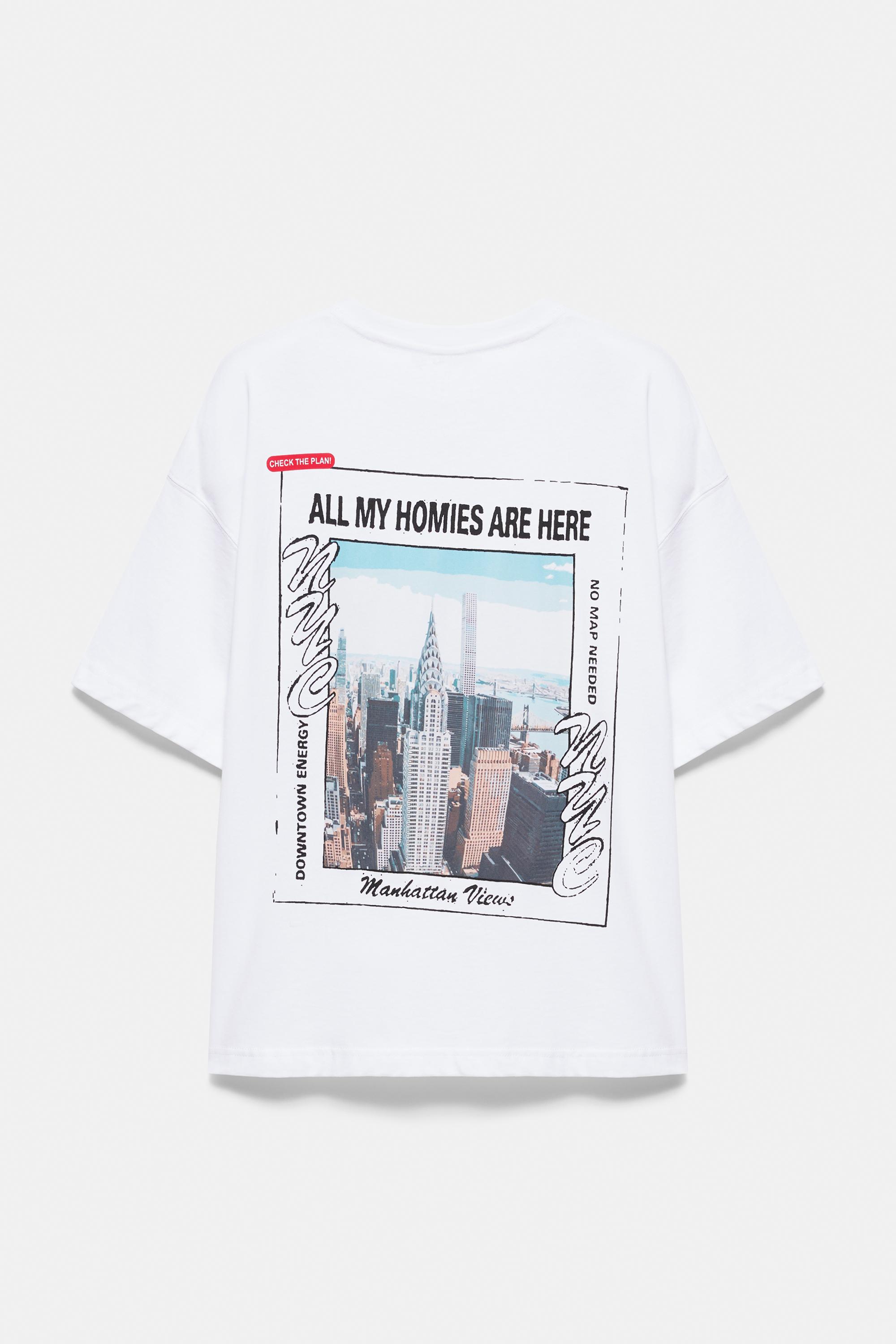 Pull&Bear STWD NYC grafikli tişört