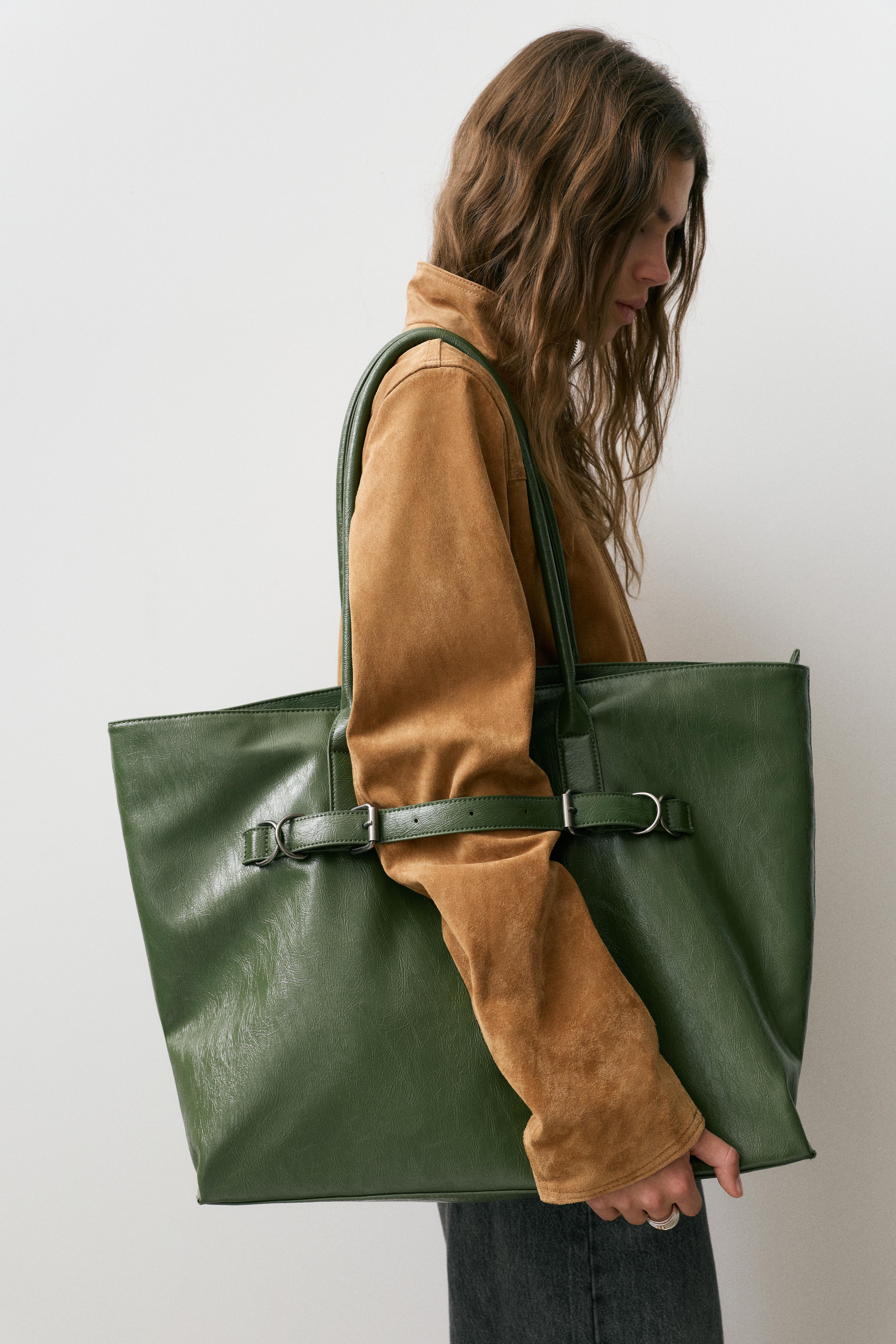 Borsa Shopper Con Fibbie