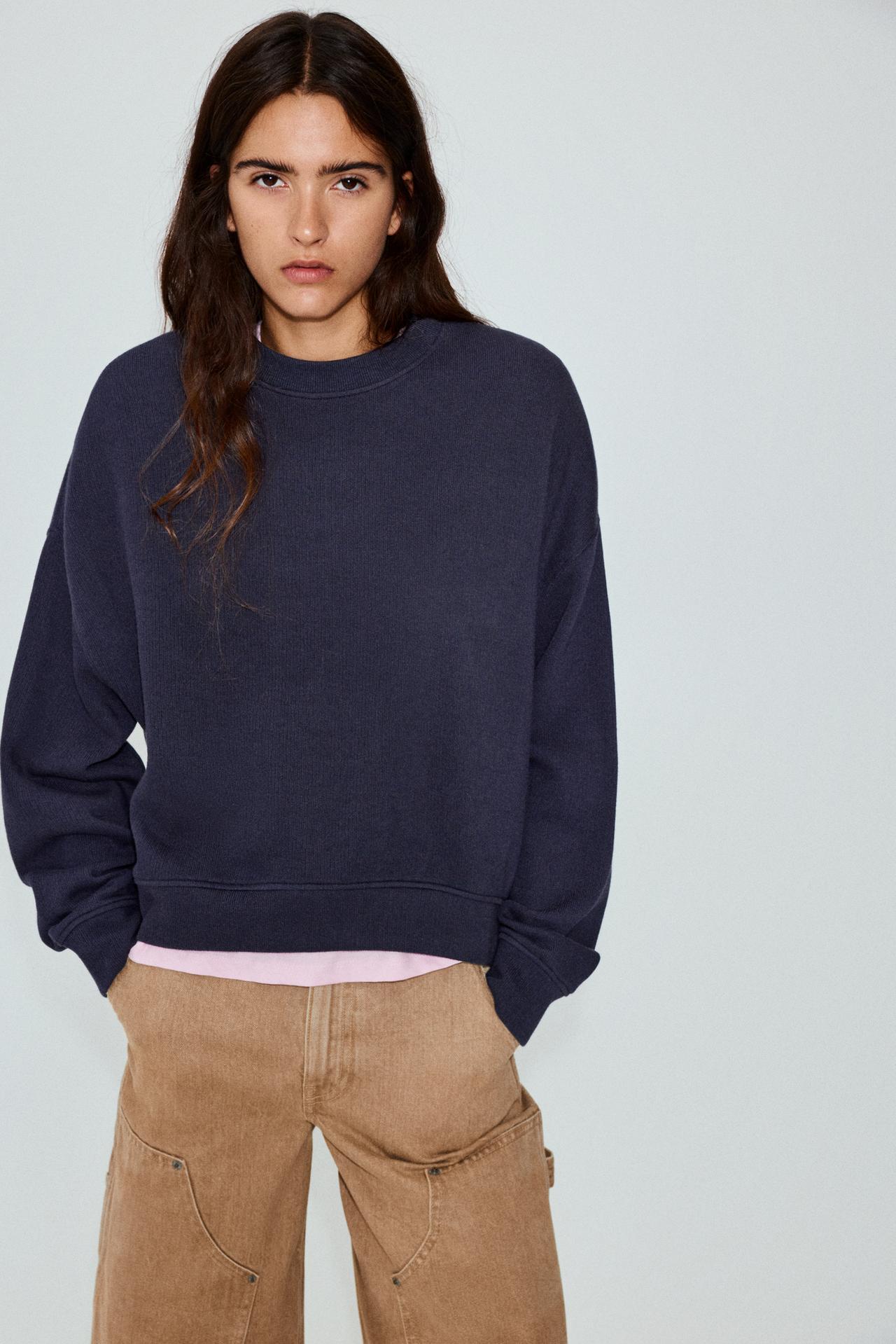 Heavyweight sweatshirt — Navy