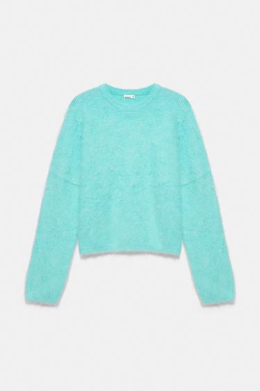 Soft-touch knit jumper — Turquoise 5